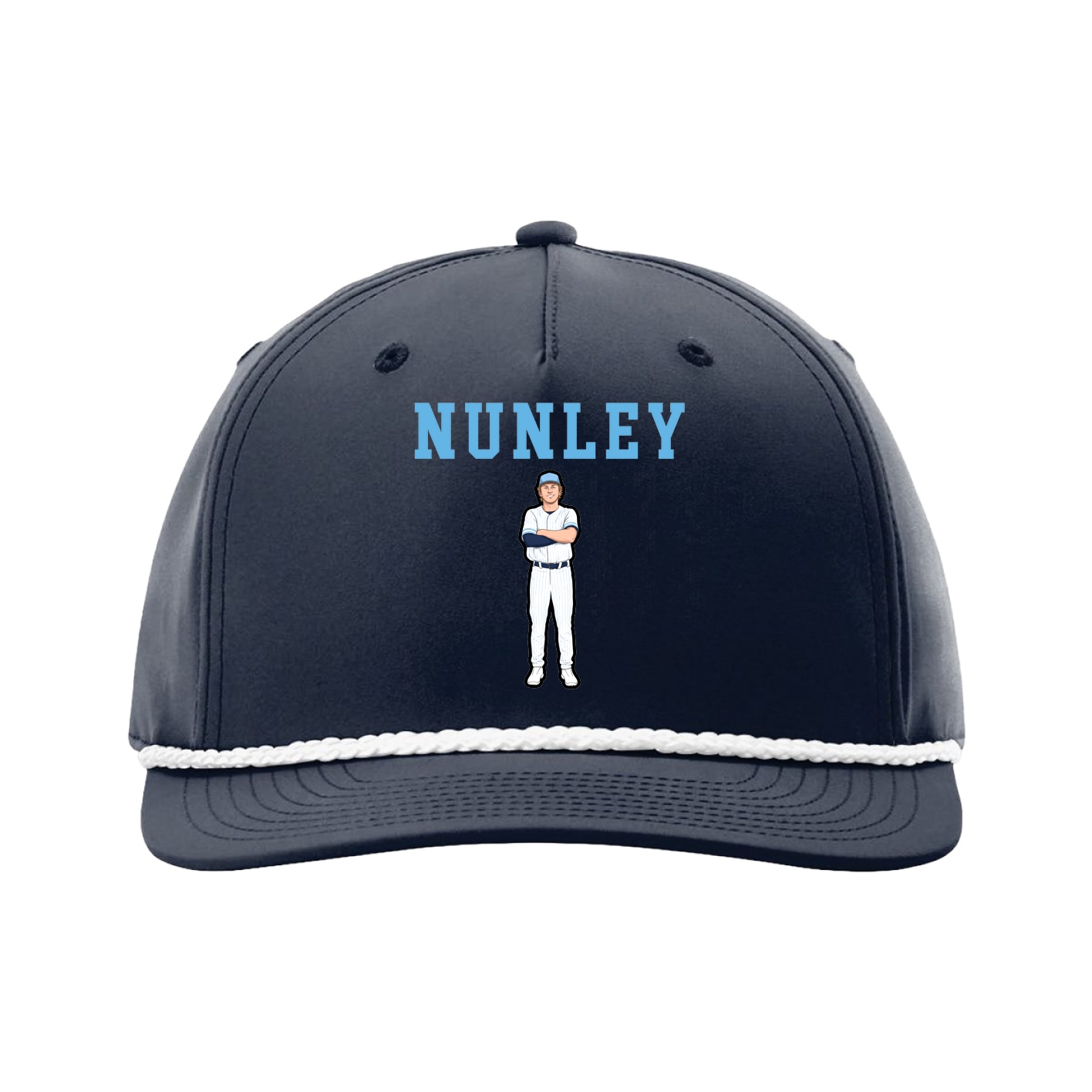 Five-Panel Classic Rope Cap — Shirsey in Navy