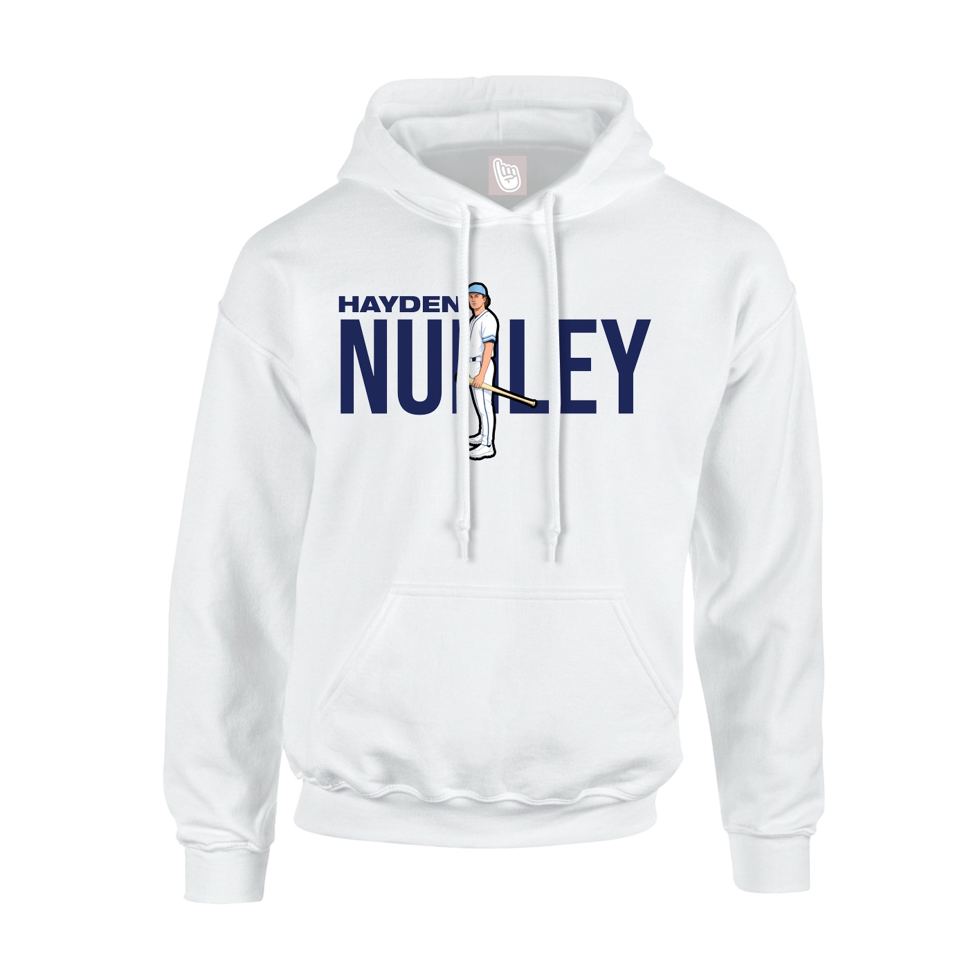 Youth Hoodie — Player Name in White