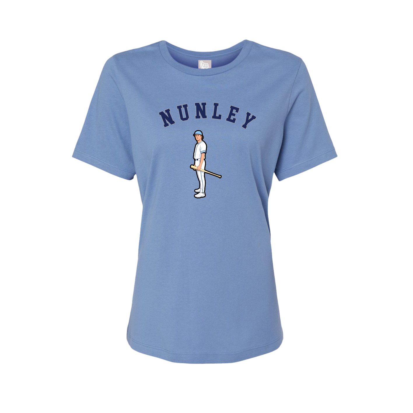 Fitted Women's Tee — Shirsey Arch in Powder Blue