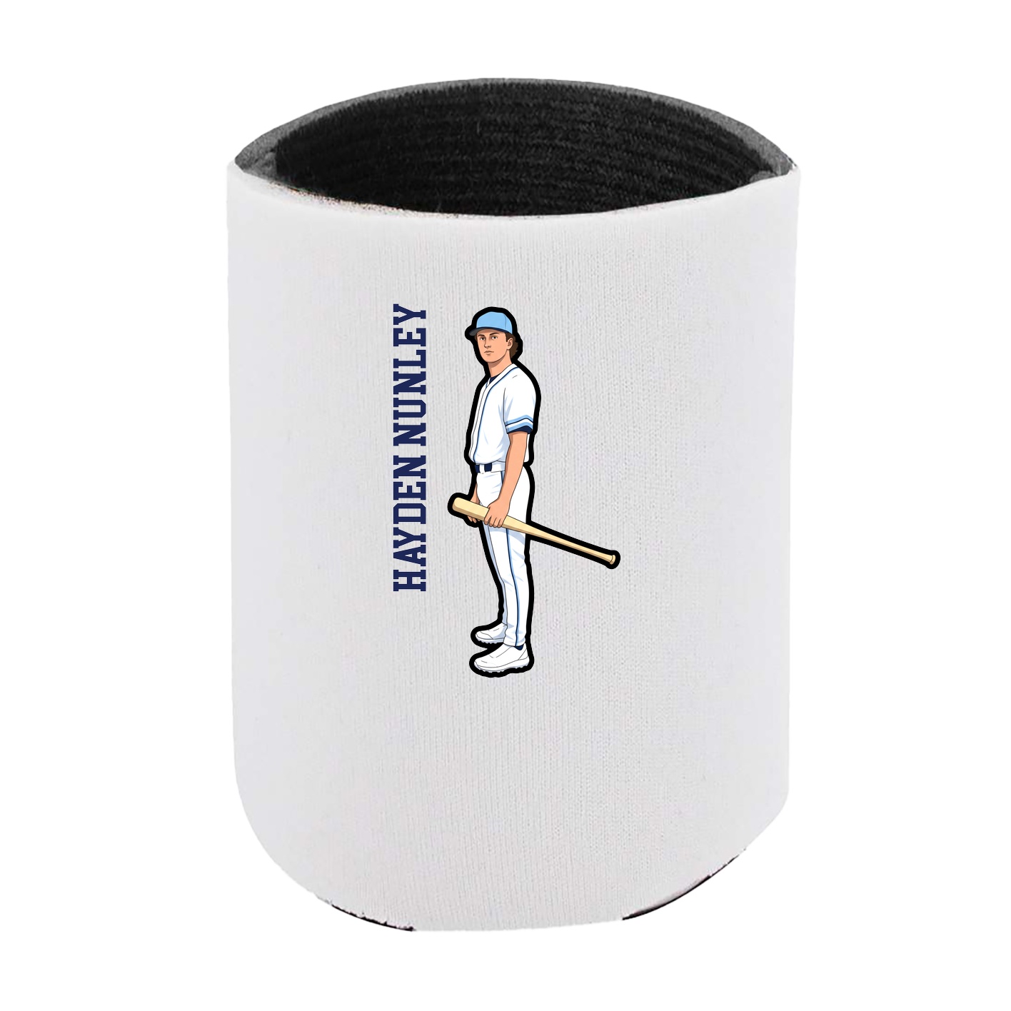 Can Holder — Name Vertical in White