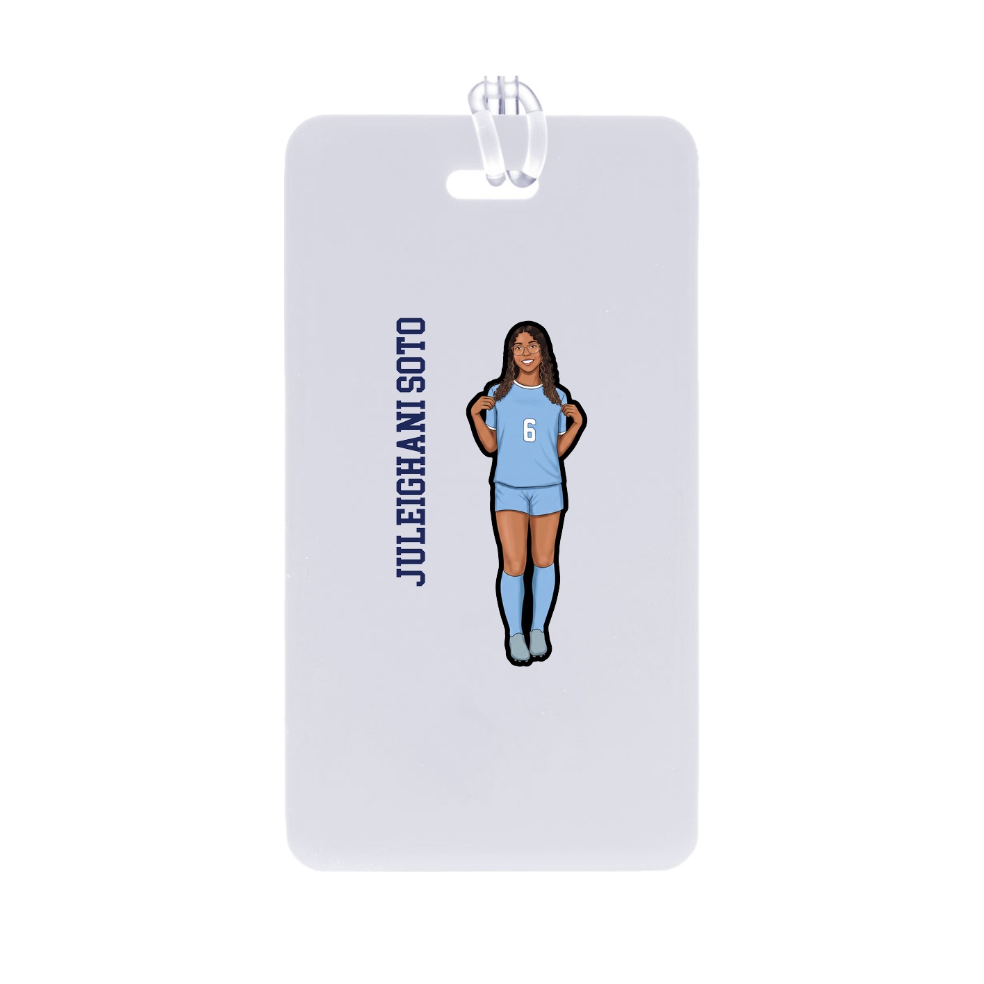 Bag Tag — Name Vertical in Classic