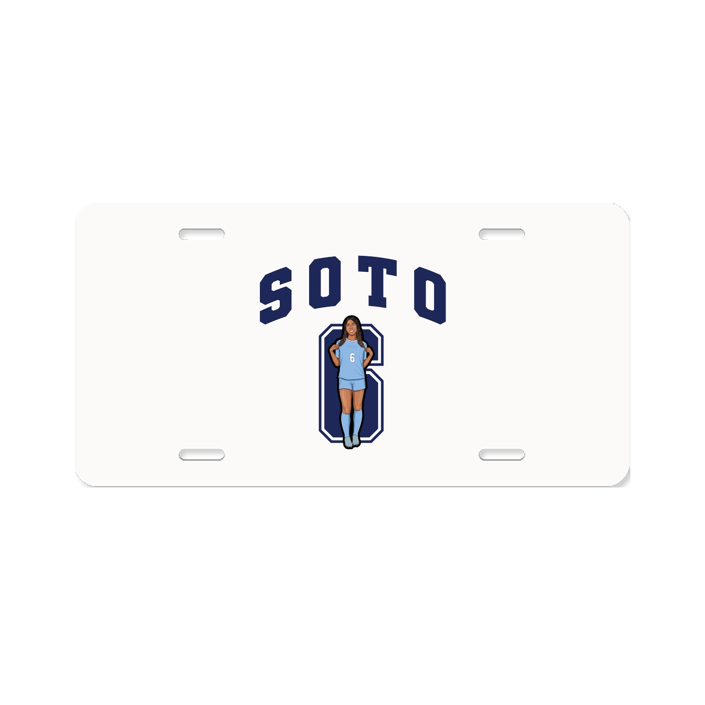 License Plate — Number in Classic