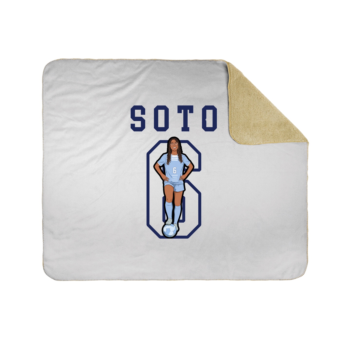 Throw Blanket — Shirsey in White