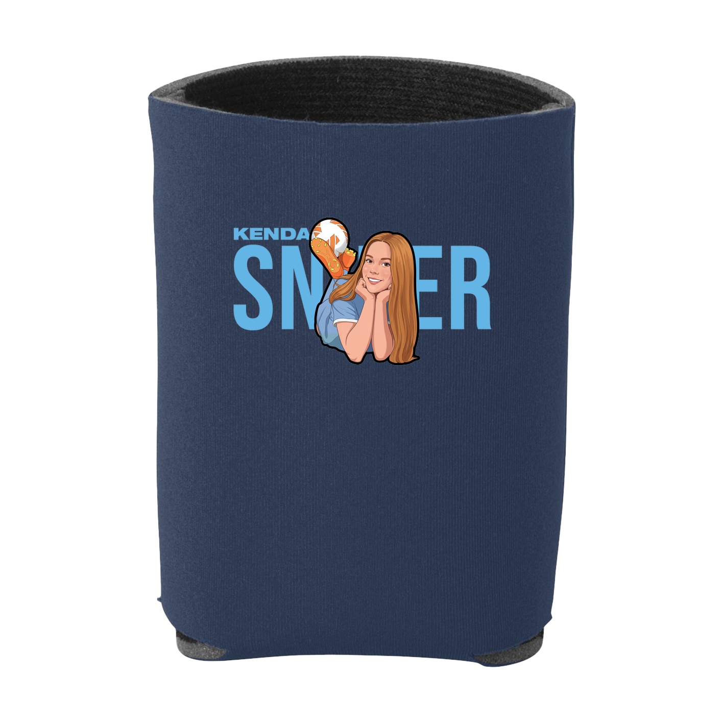 Can Holder — Player Name in Navy
