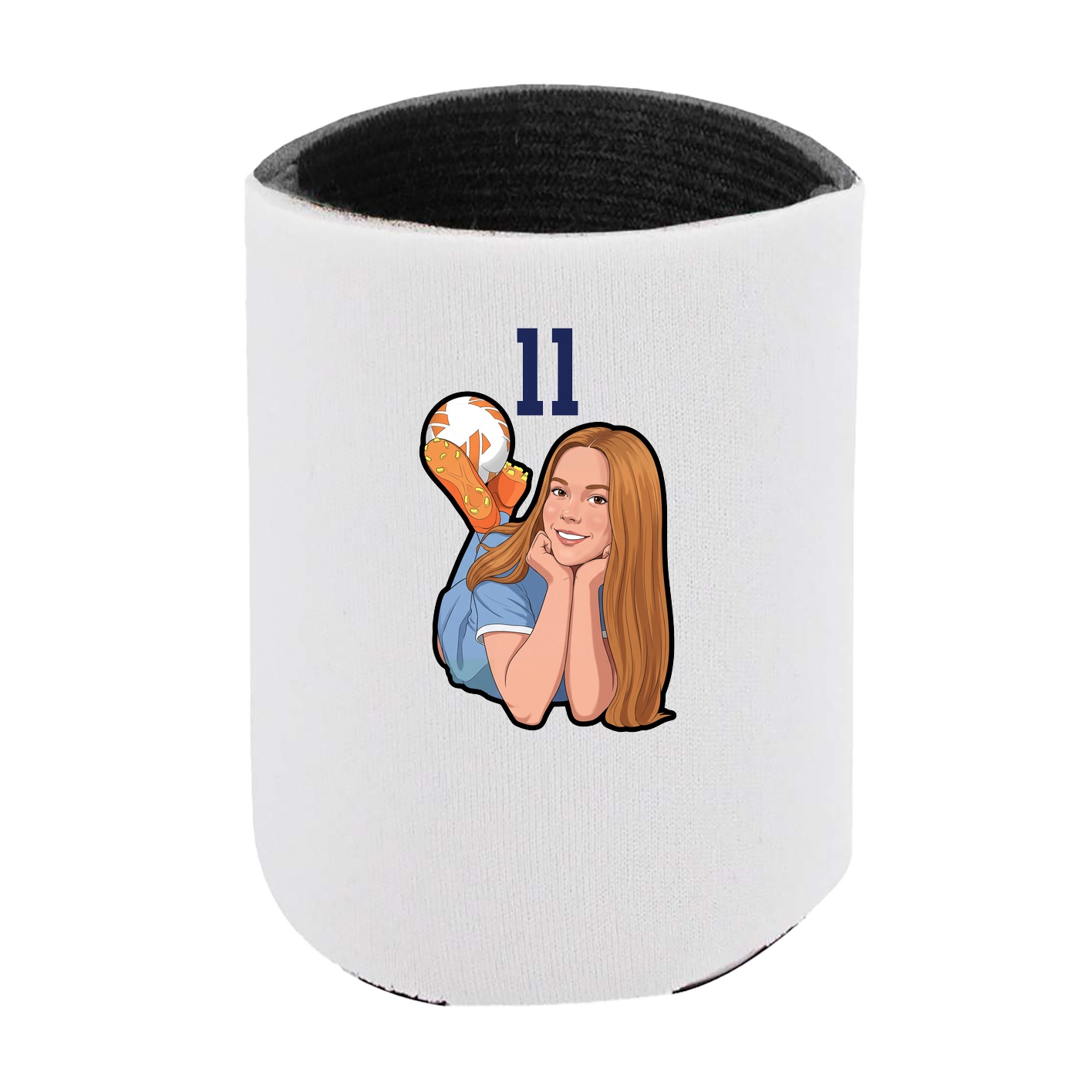 Can Holder — Number Top in White
