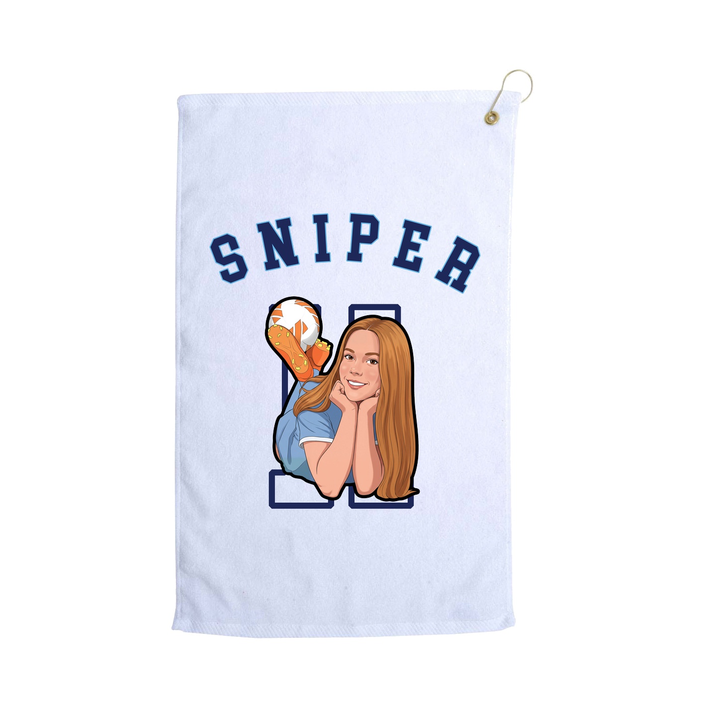 Golf Towel — Shirsey Arch in White