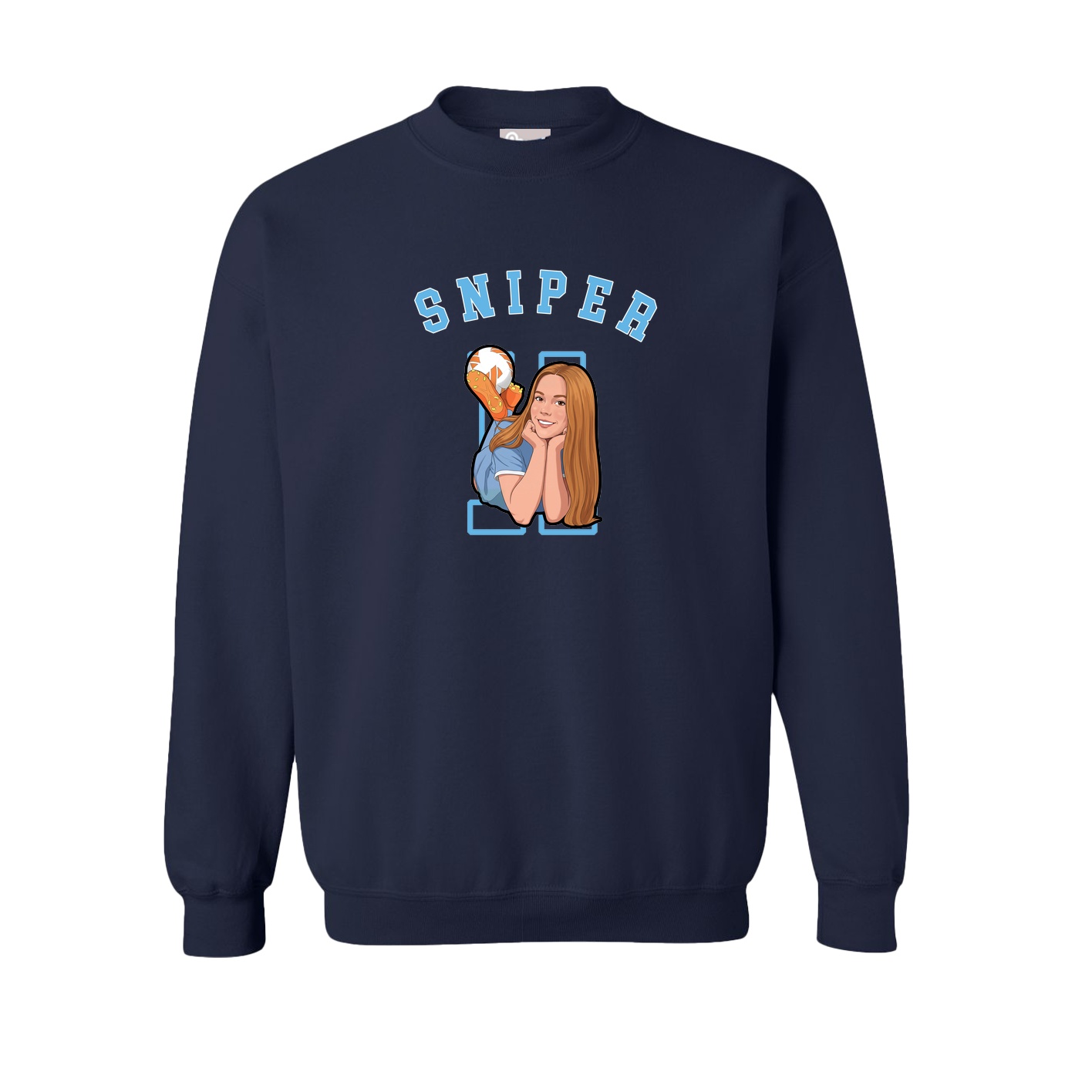 Fleece Crew — Shirsey Arch in Navy