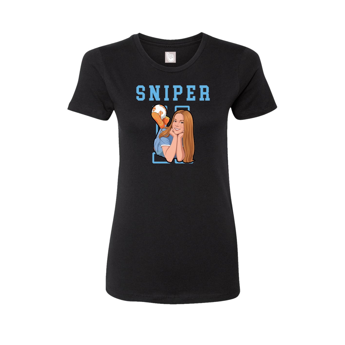 Fitted Women's Tee — Shirsey in Black