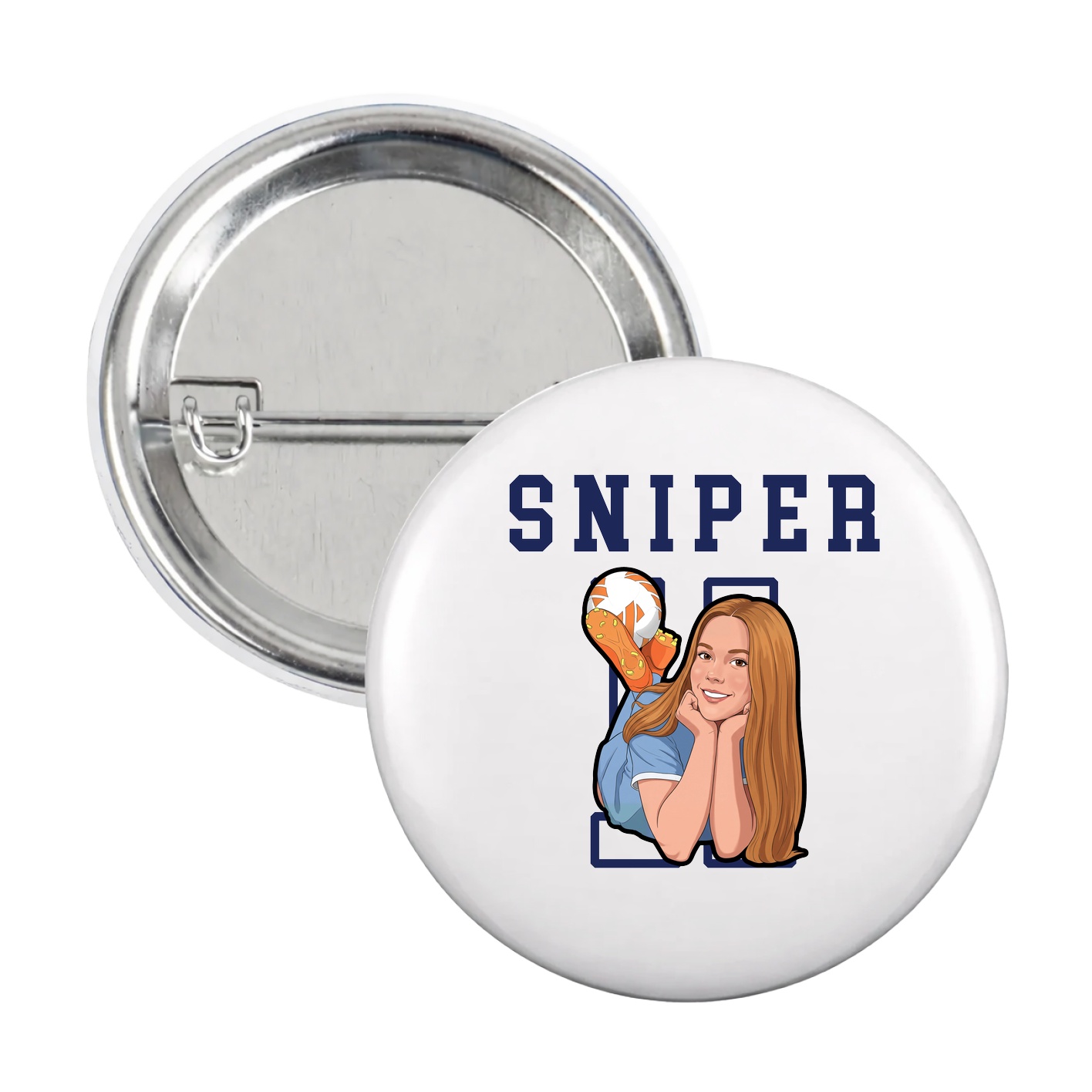 Game Day Button — Shirsey in White