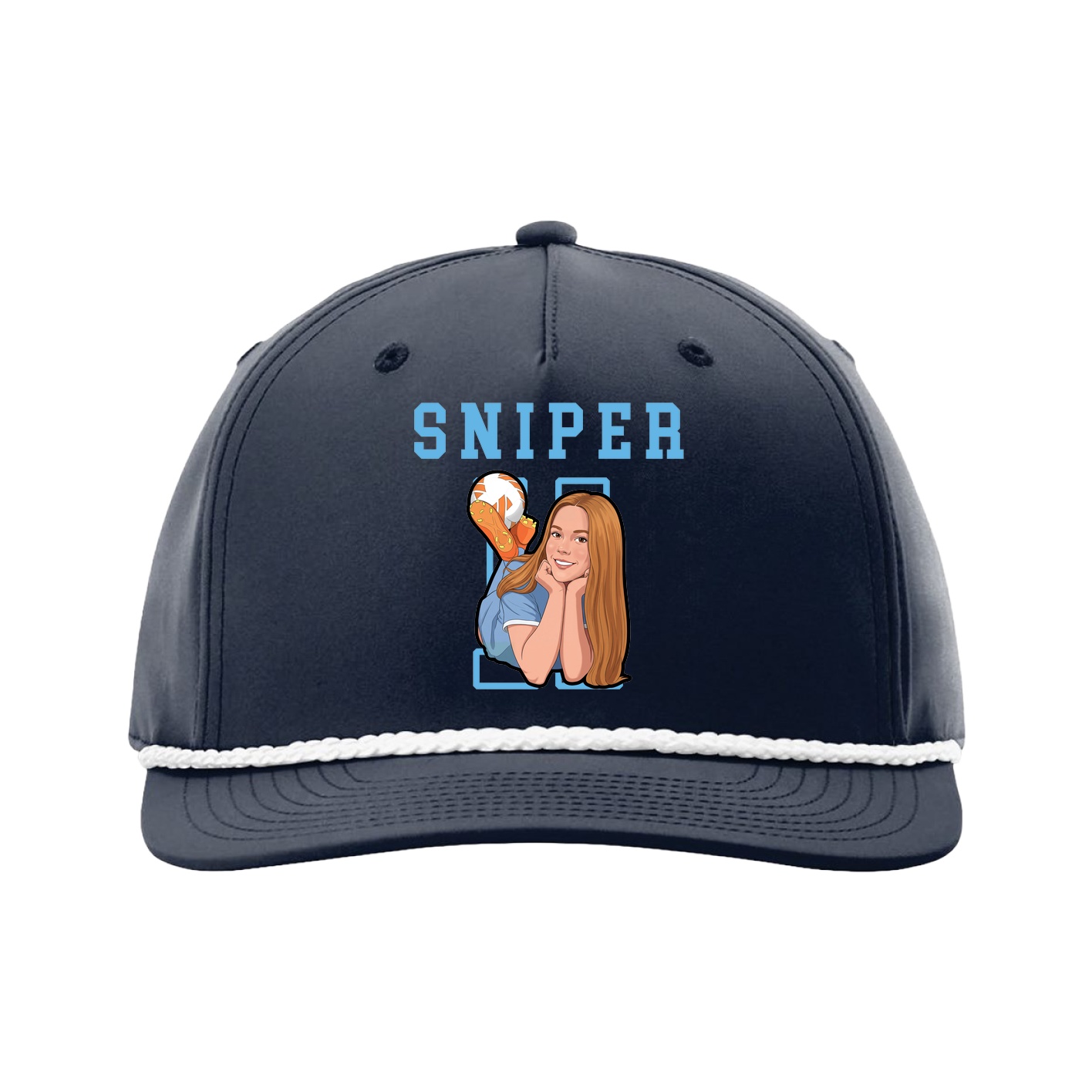Five-Panel Classic Rope Cap — Shirsey in Navy