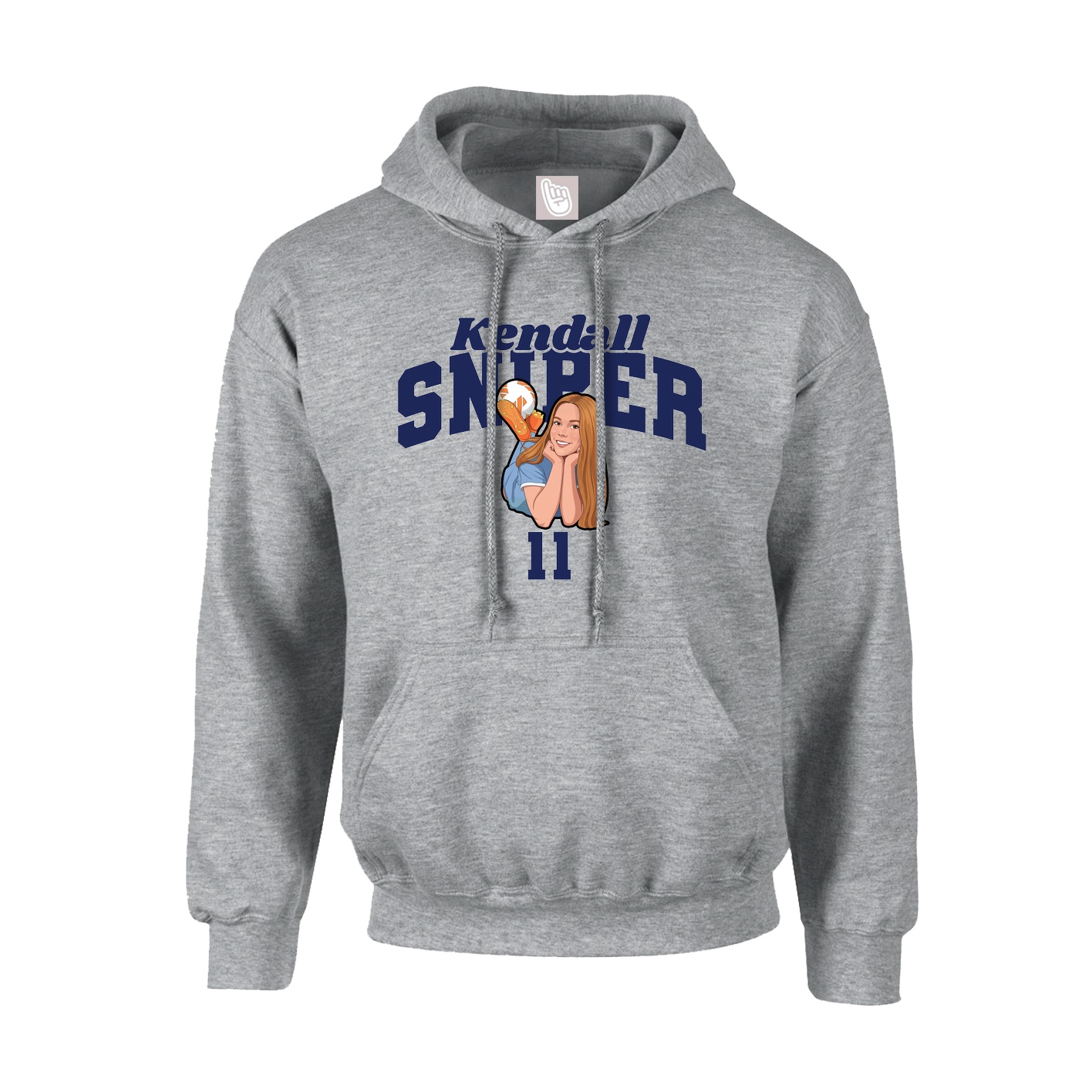 Hoodie — Signature Arch in Grey