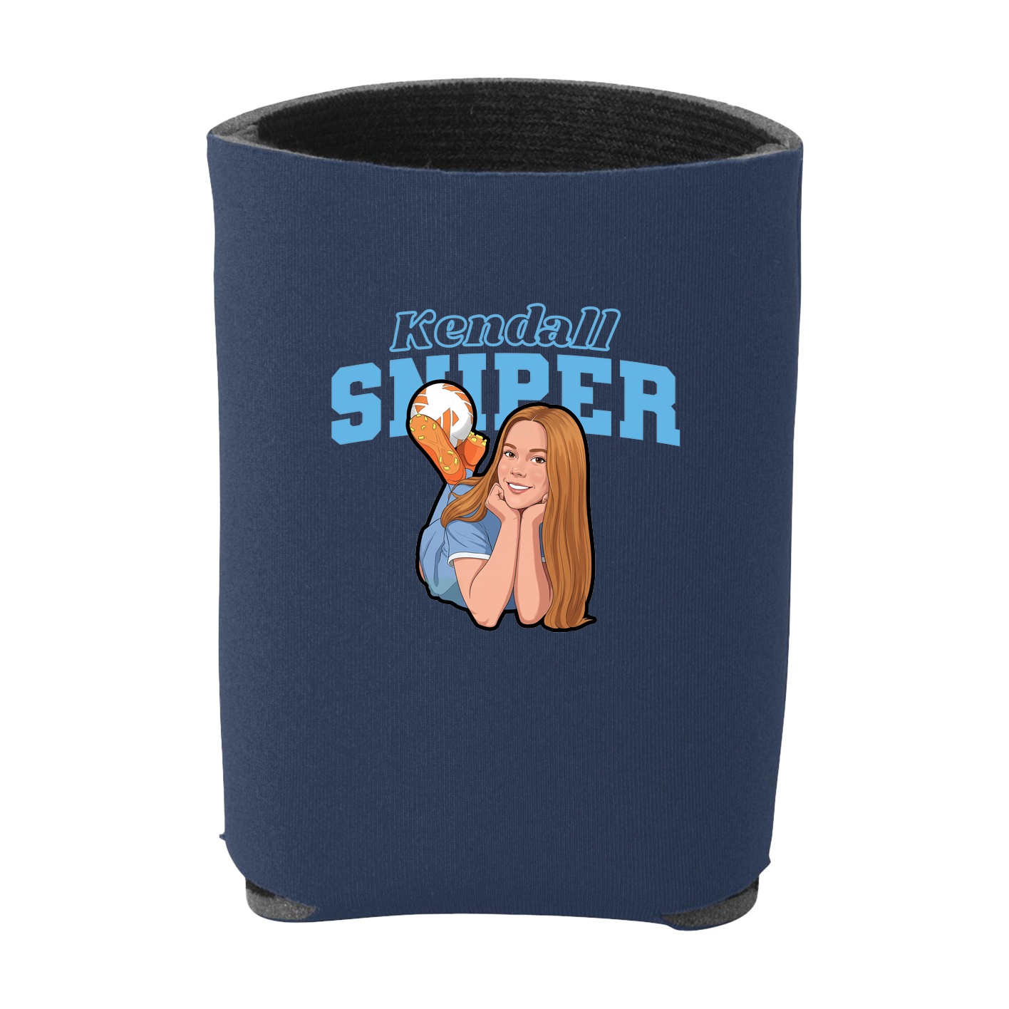 Can Holder — Name Arch in Navy