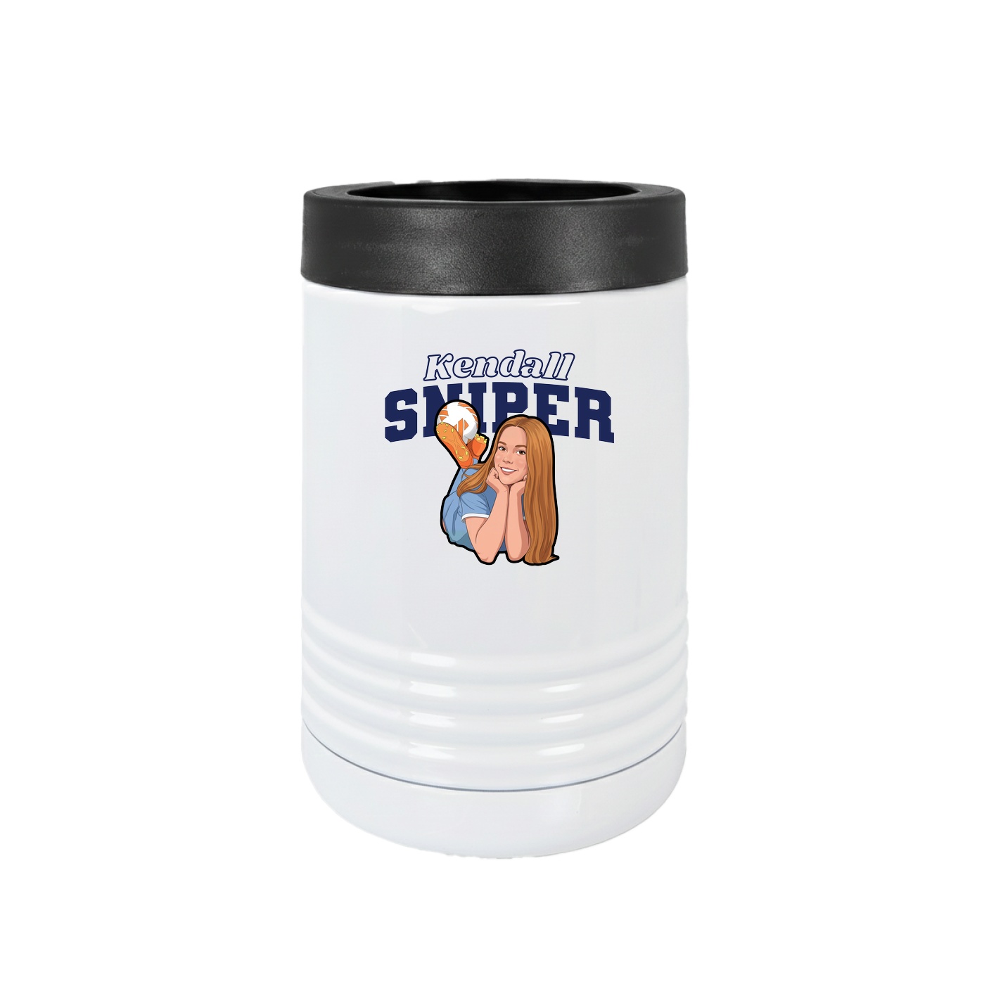 Beverage Holder — Name Arch in White