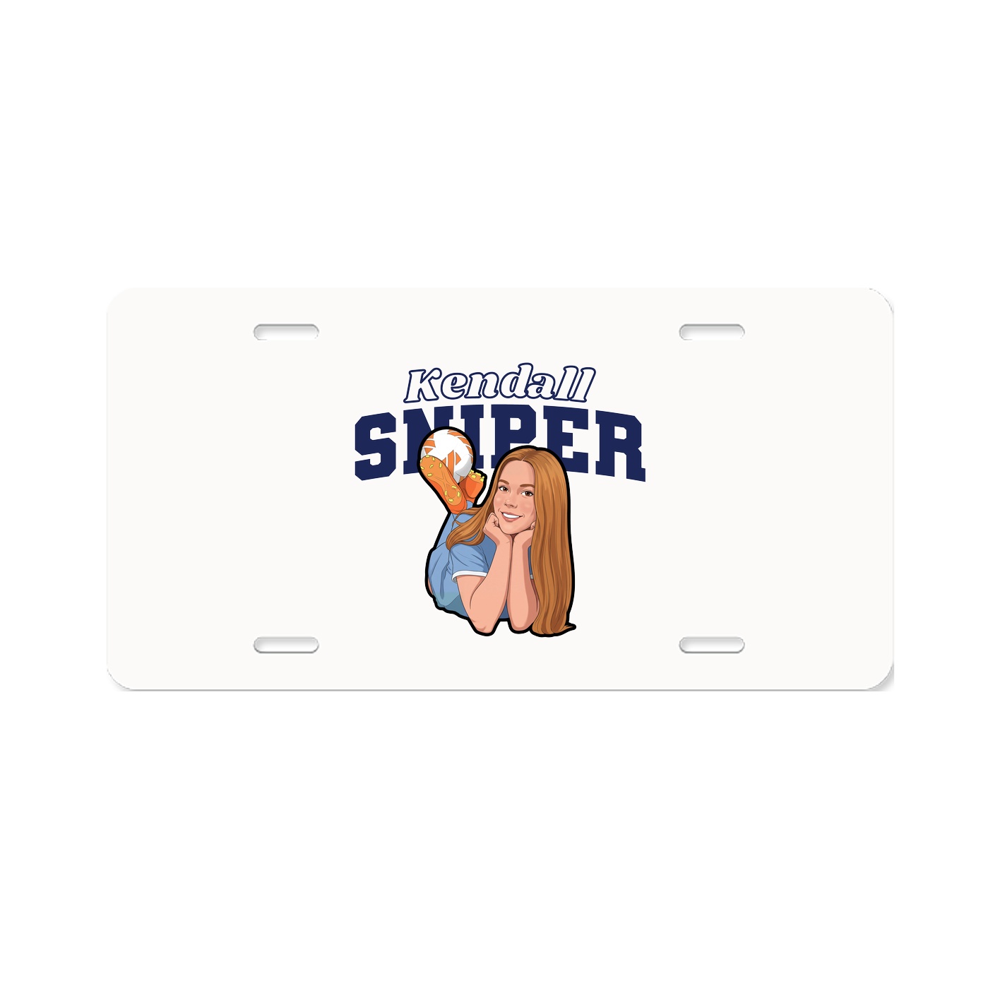 License Plate — Name Arch in Classic
