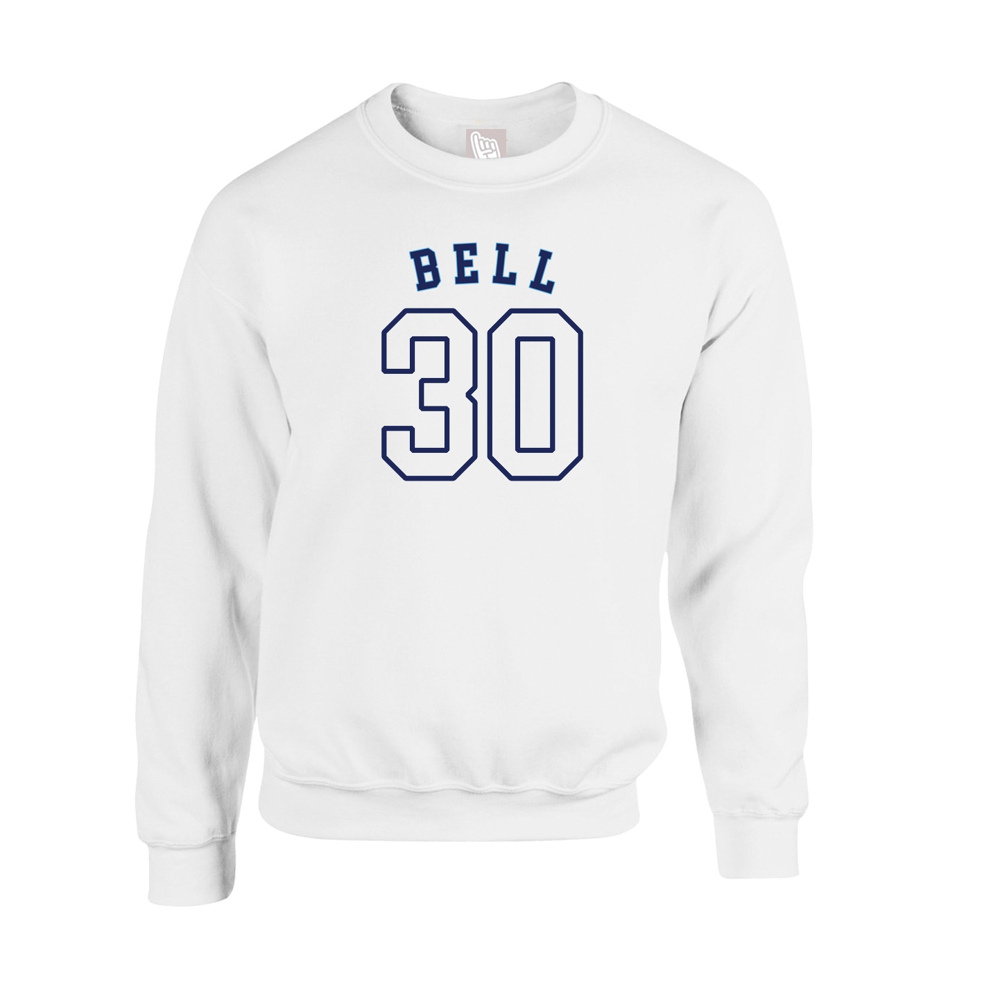 Fleece Crew — Shirsey Arch in White