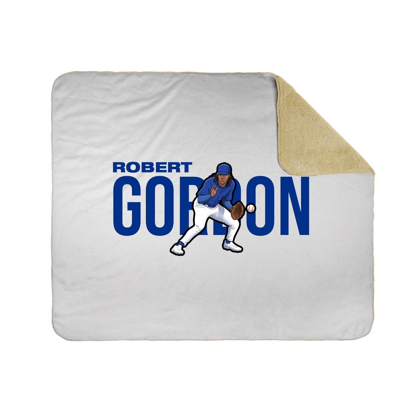 Throw Blanket — Player Name in White