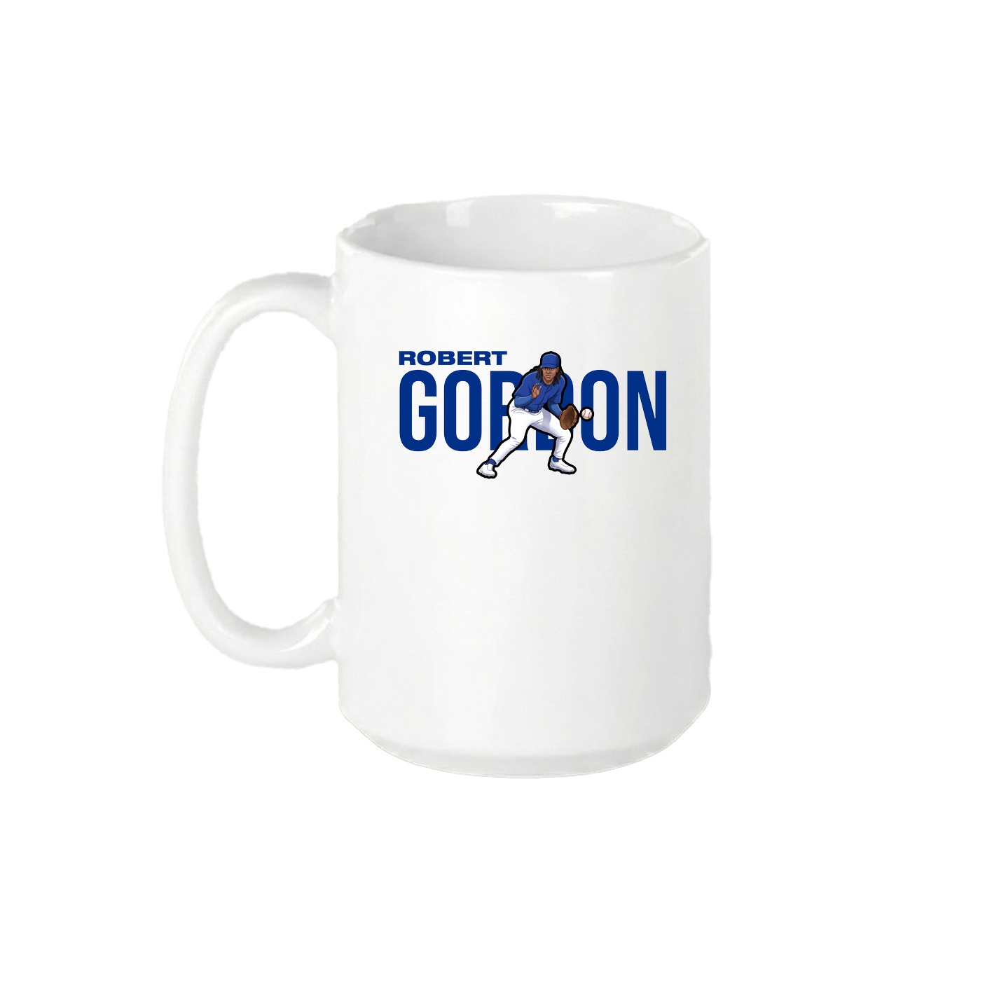 15oz Coffee Mug — Player Name in White