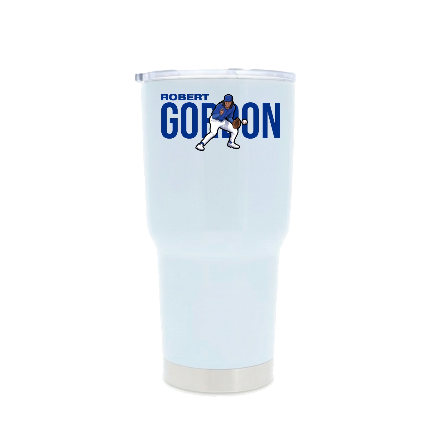 30oz Stainless Steel Tumbler — Player Name in White