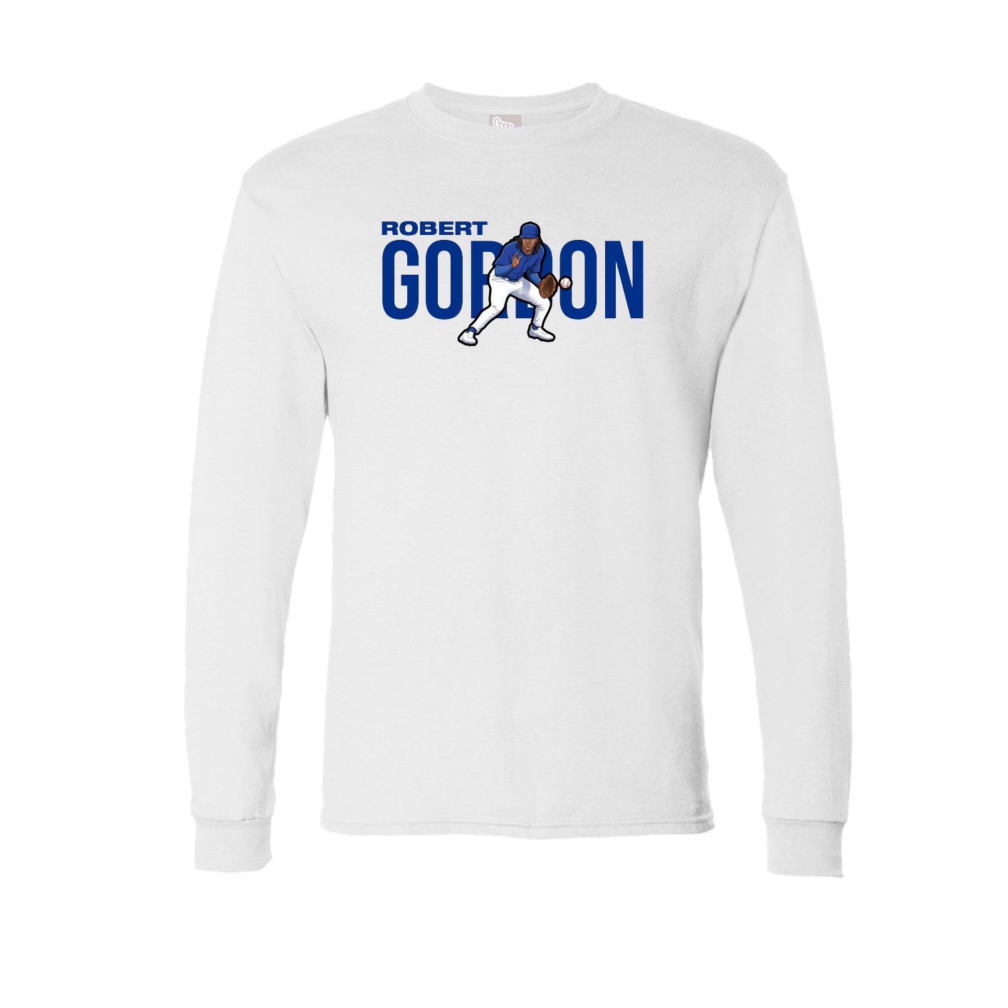 Long Sleeve Tee — Player Name in White