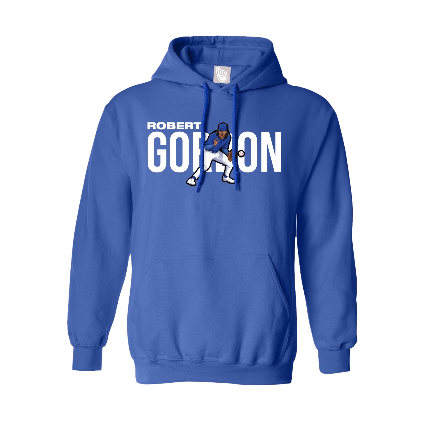 Youth Hoodie — Player Name in Royal