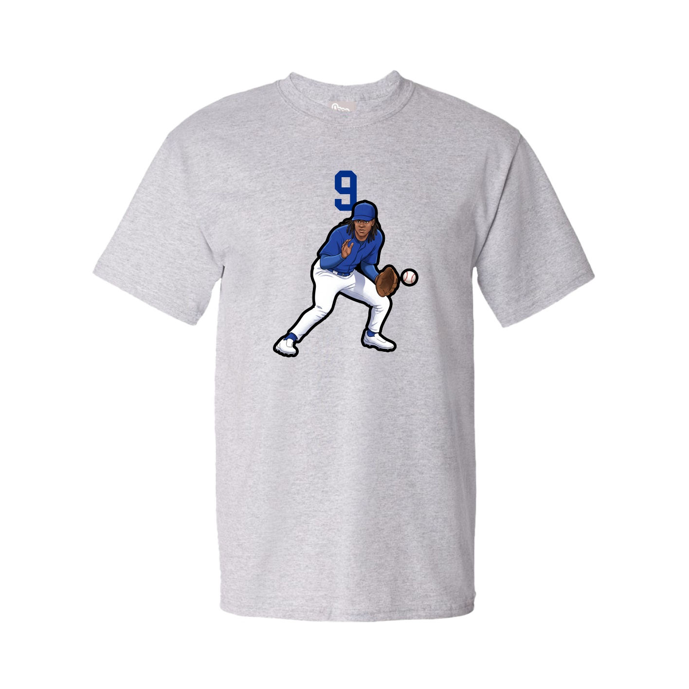 Youth Tee — Number Top in Grey
