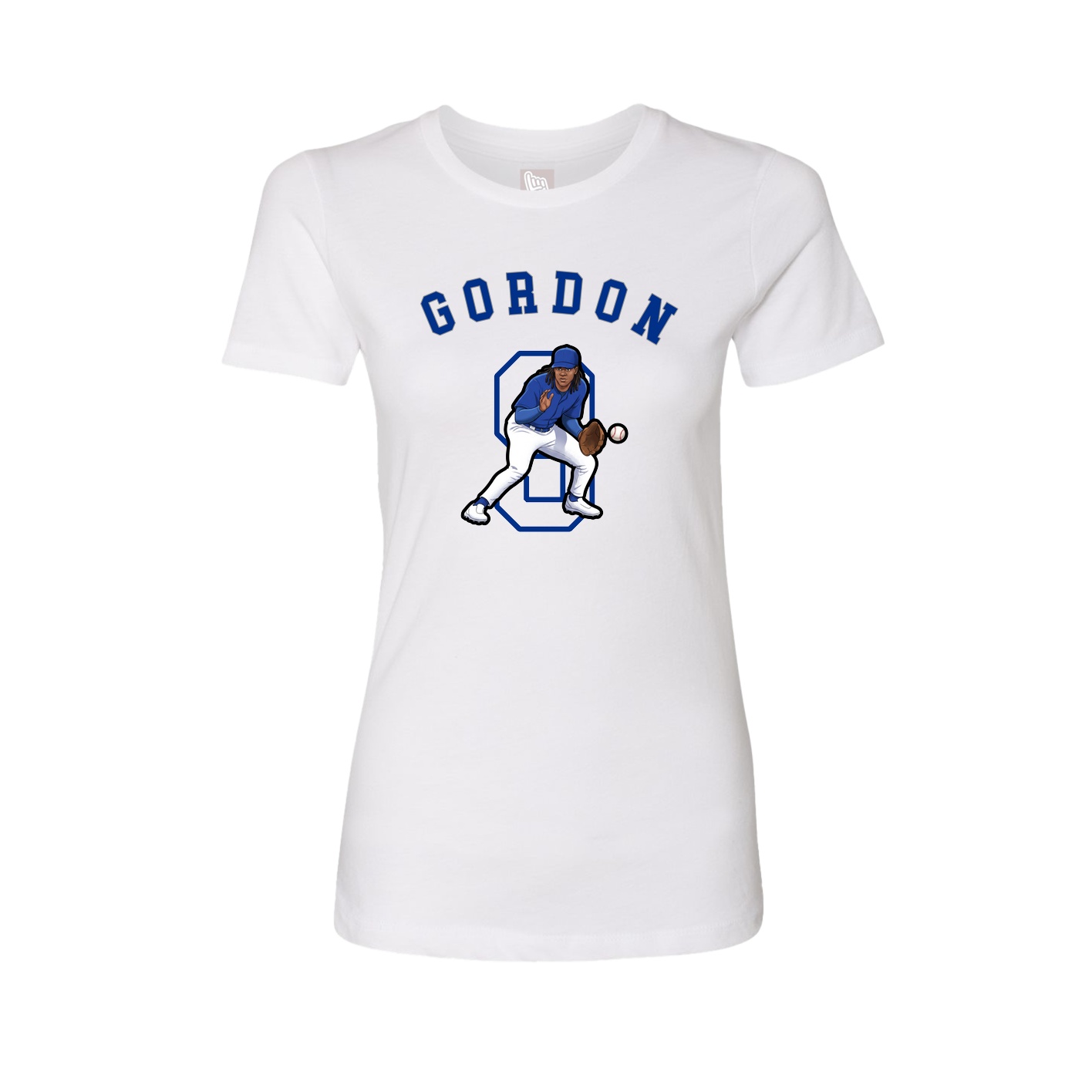 Fitted Women's Tee — Shirsey Arch in White