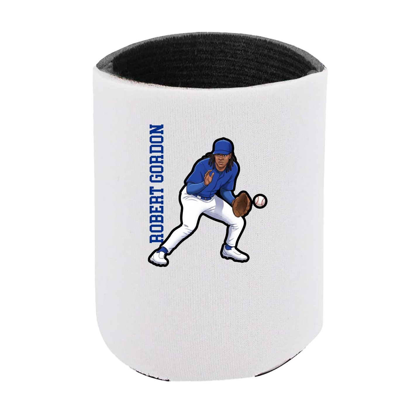 Can Holder — Name Vertical in White