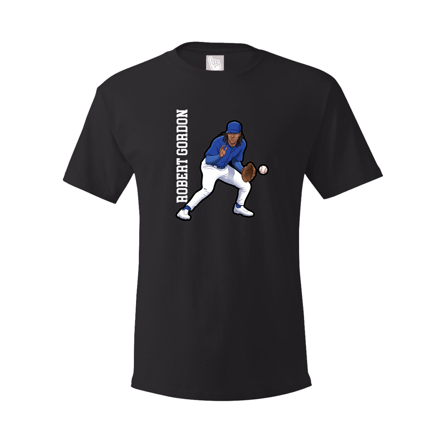Tee — Name Vertical in Black