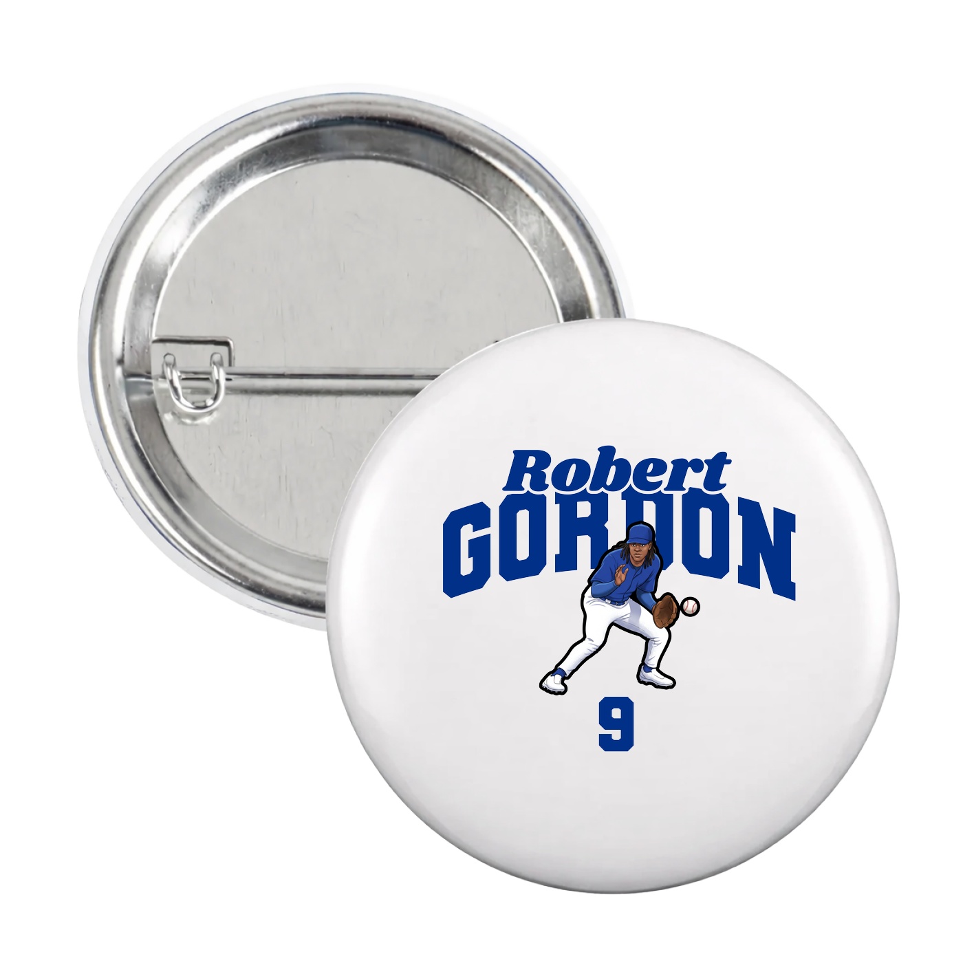 Game Day Button — Signature Arch in White