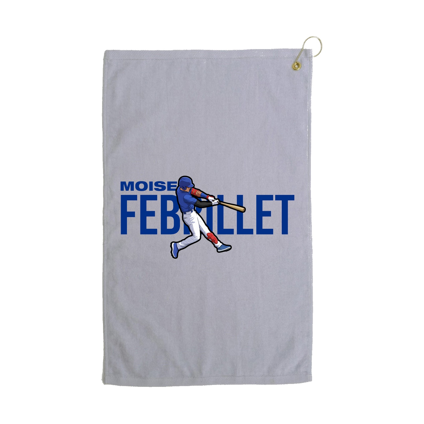 Golf Towel — Player Name in Grey
