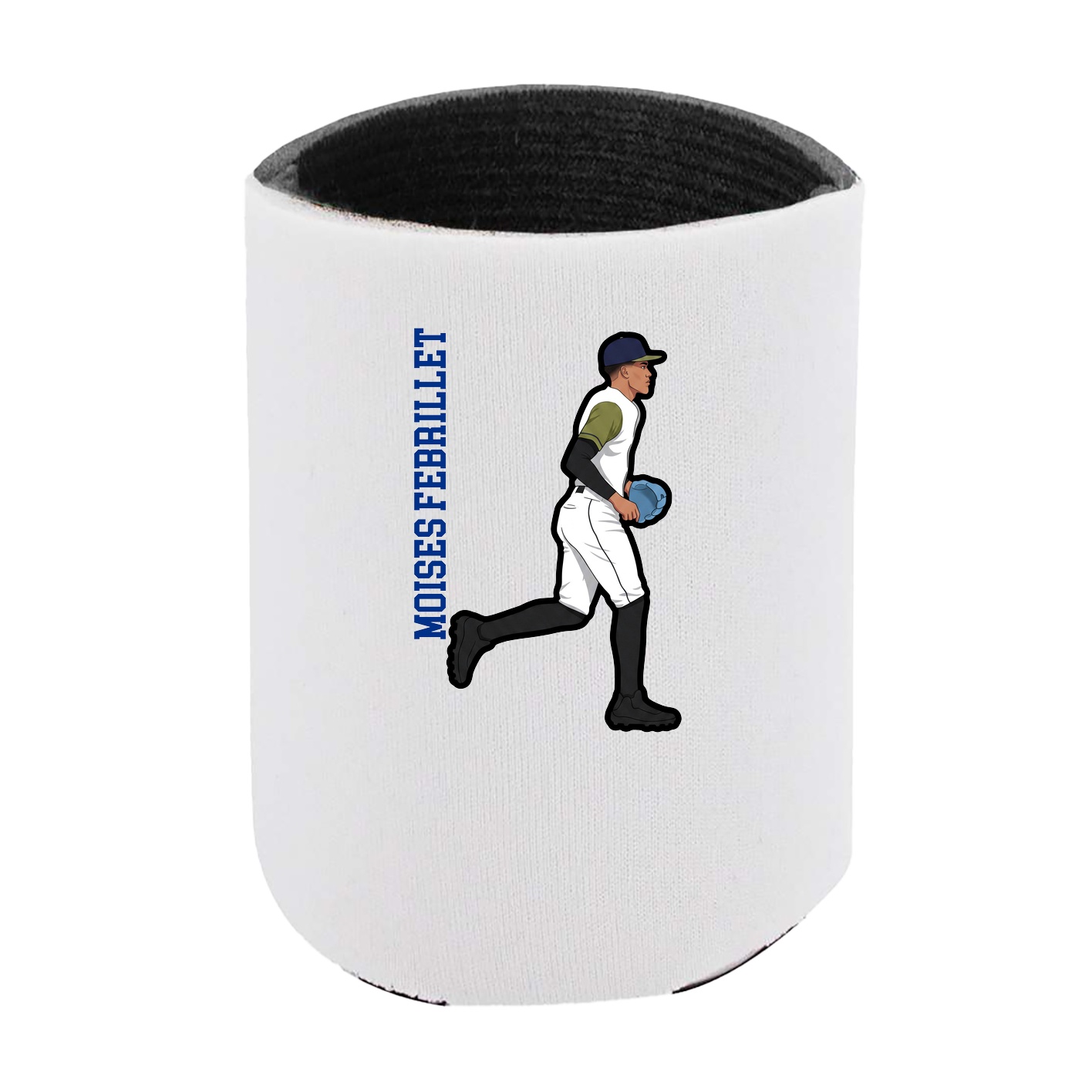 Can Holder — Name Vertical in White