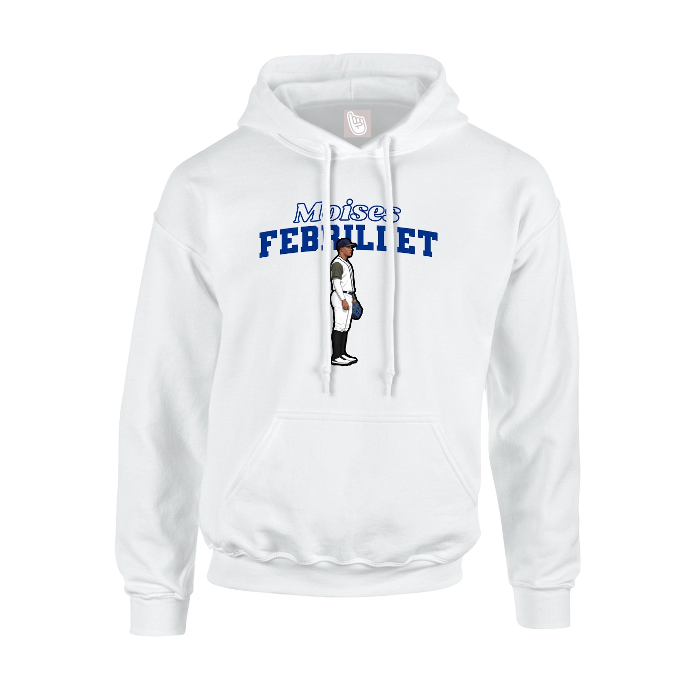 Hoodie — Name Arch in White