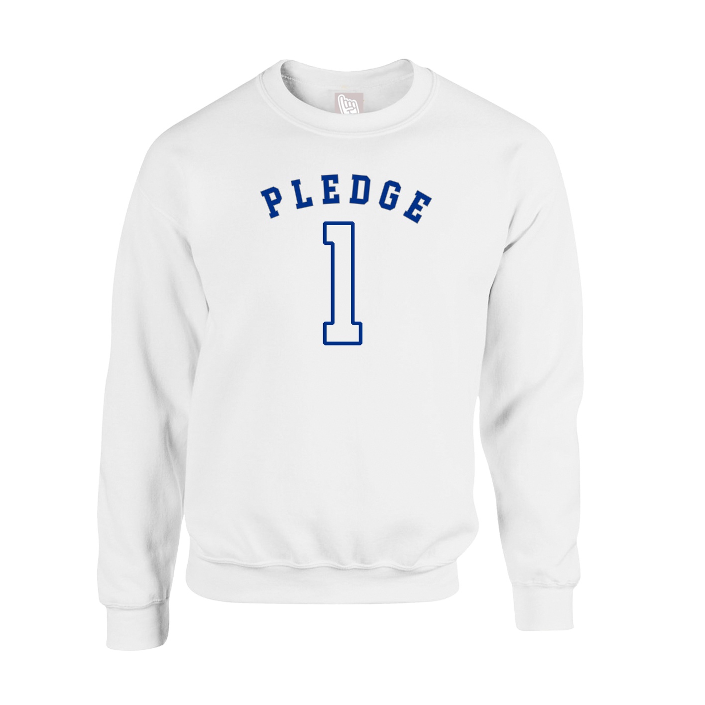 Fleece Crew — Shirsey Arch in White