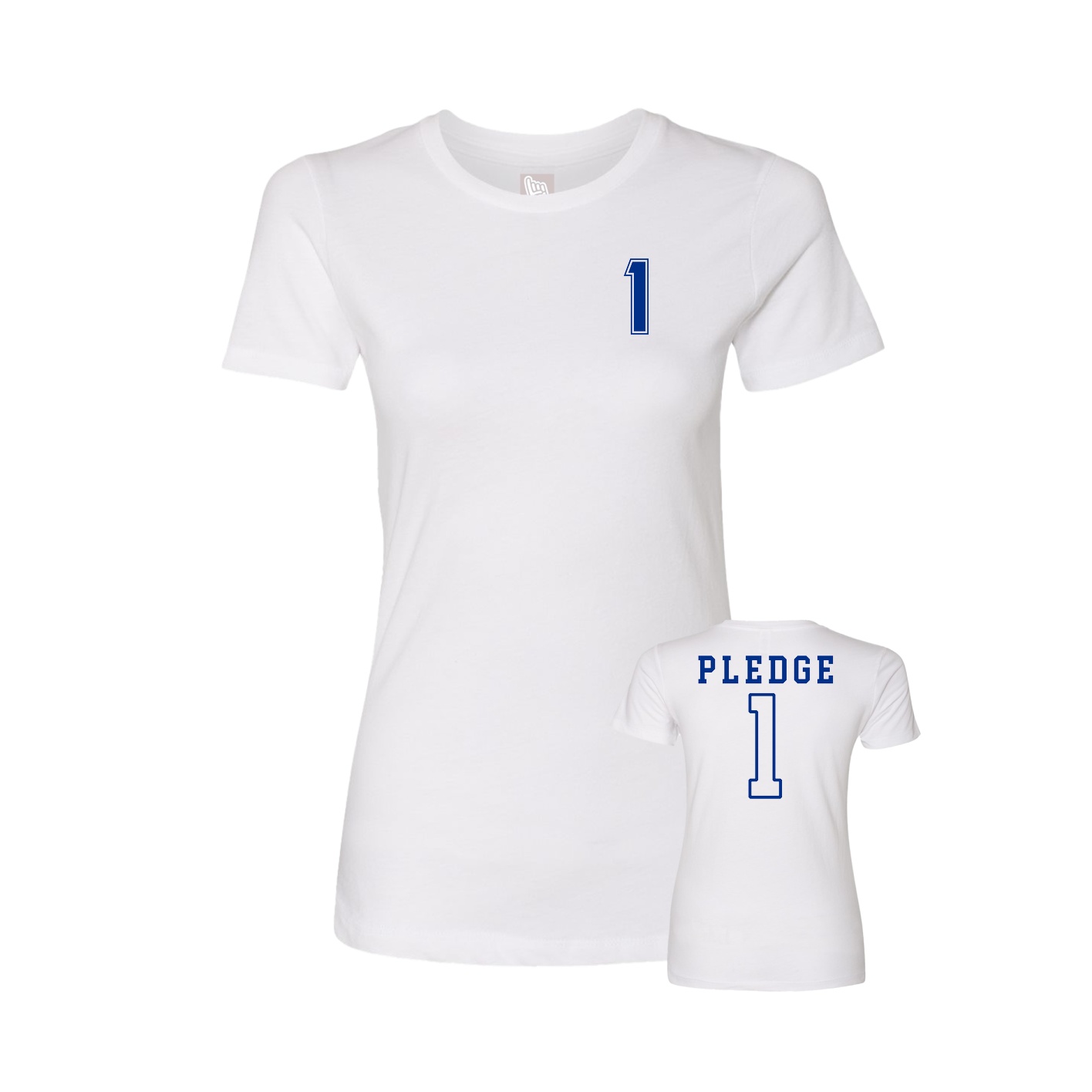 Womens Tee — Chest Back in White