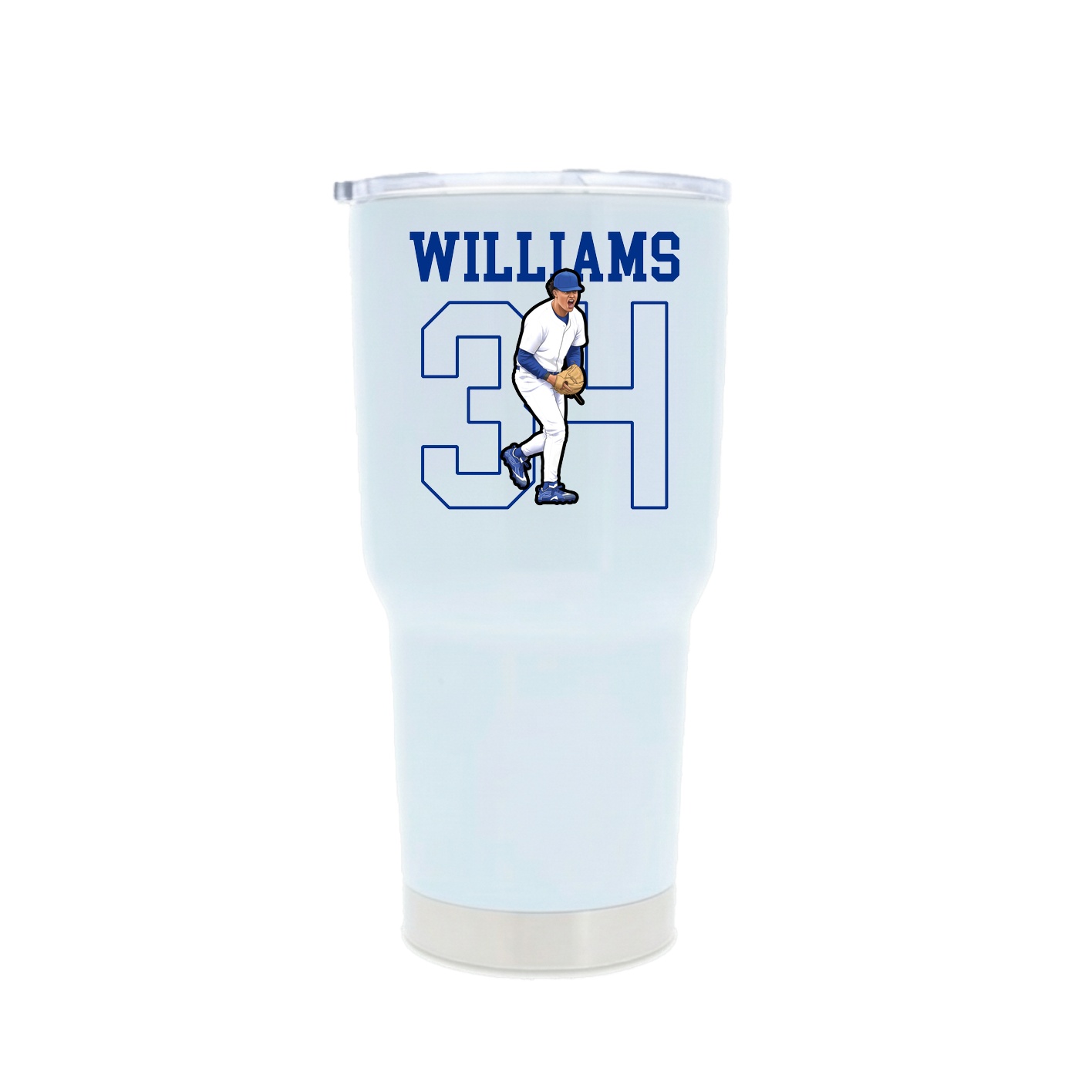 30oz Stainless Steel Tumbler — Shirsey in White