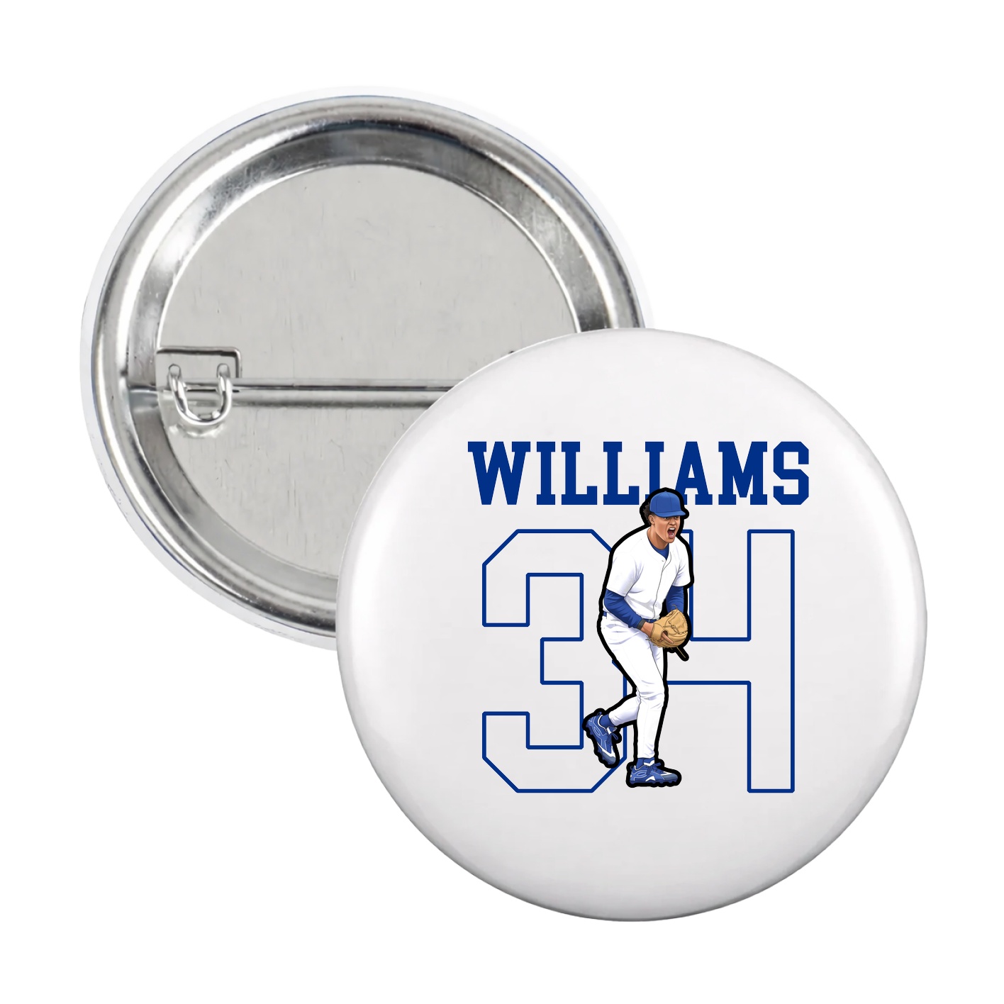 Game Day Button — Shirsey in White