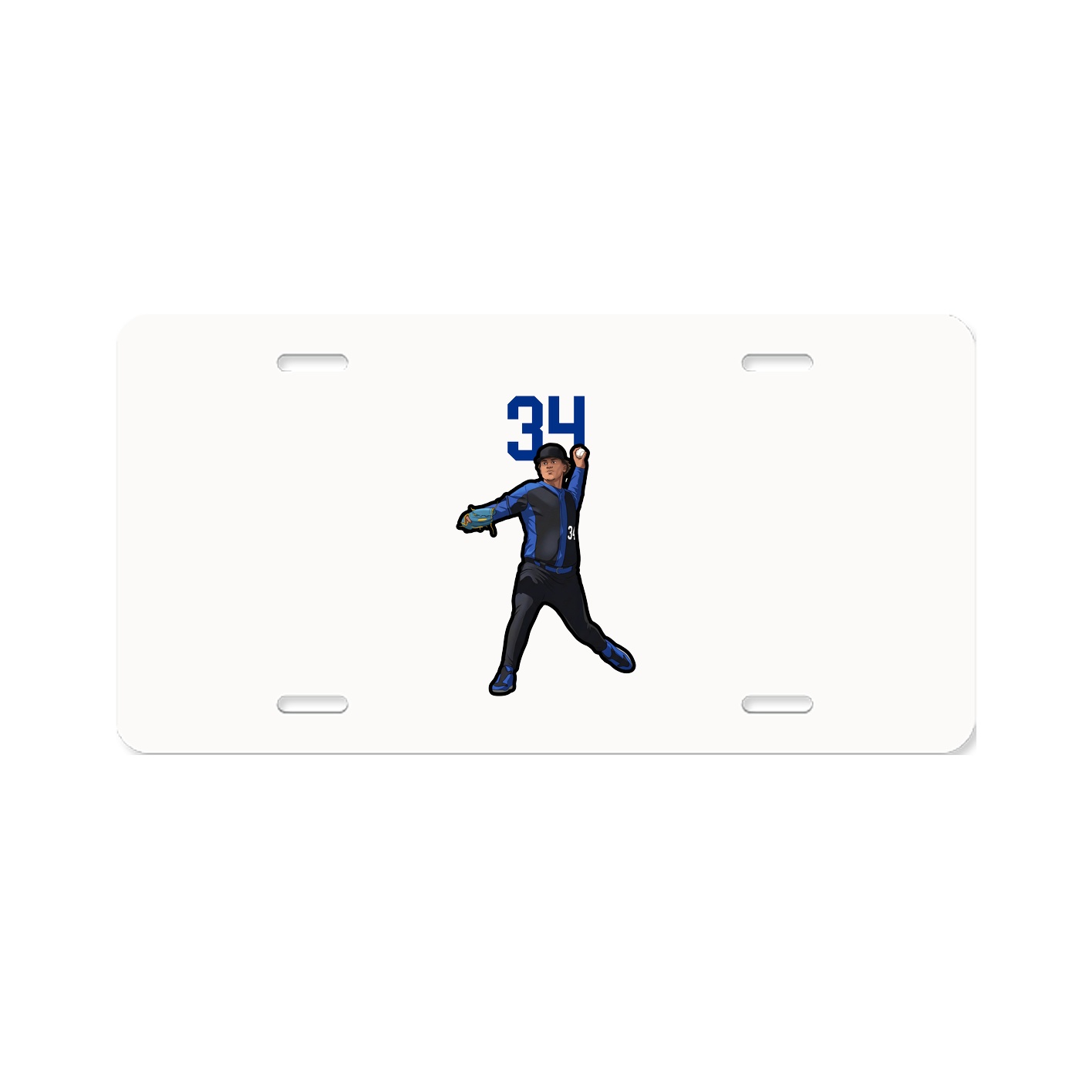 License Plate — Number Top in Classic