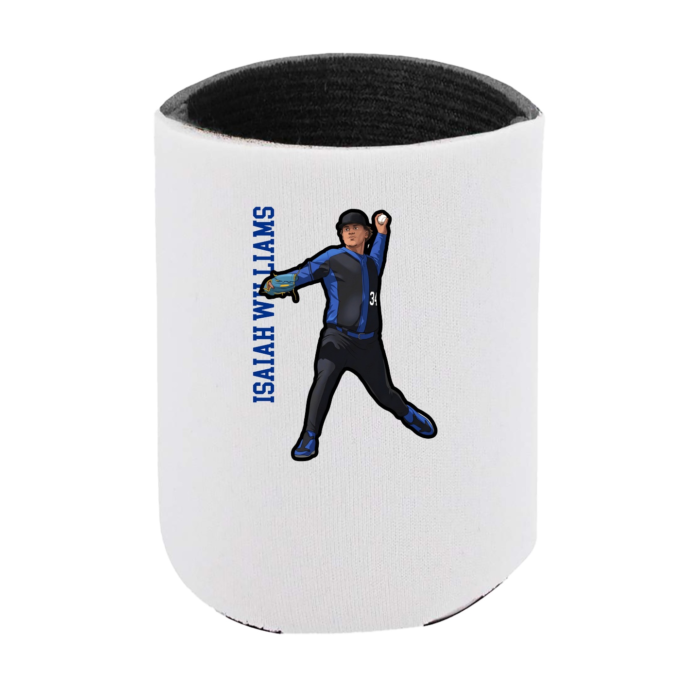 Can Holder — Name Vertical in White