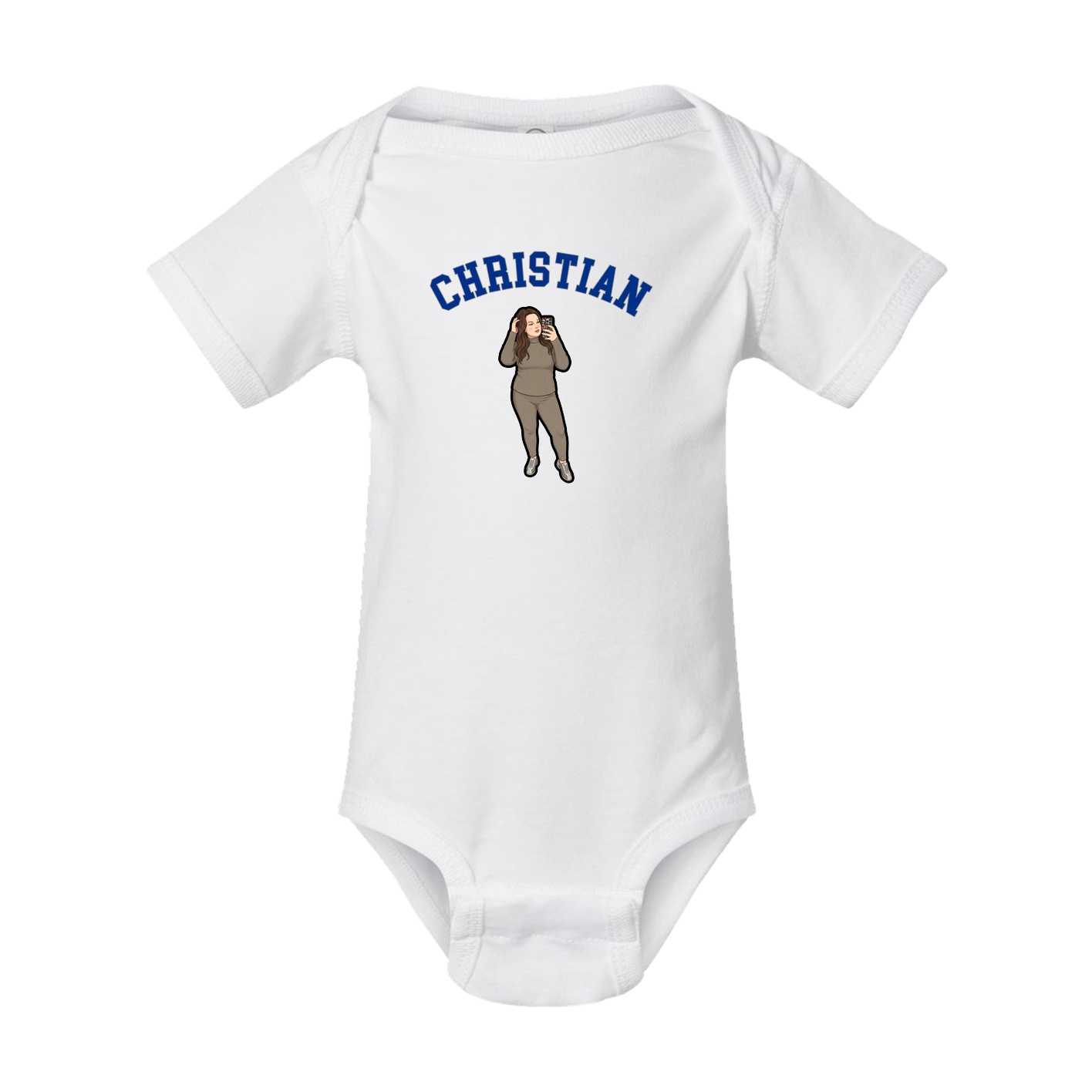 Baby Onesie — Shirsey Arch in White
