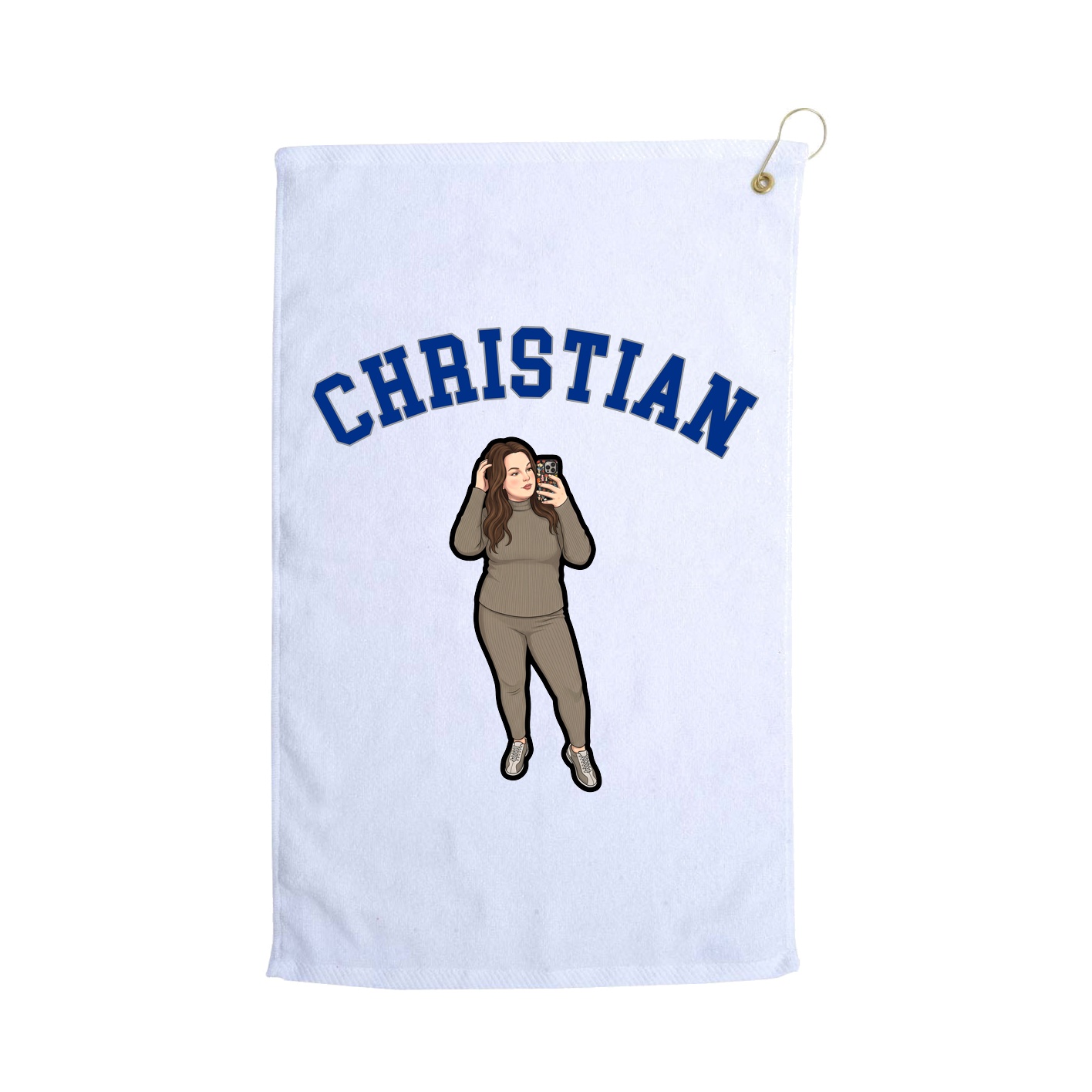 Golf Towel — Shirsey Arch in White