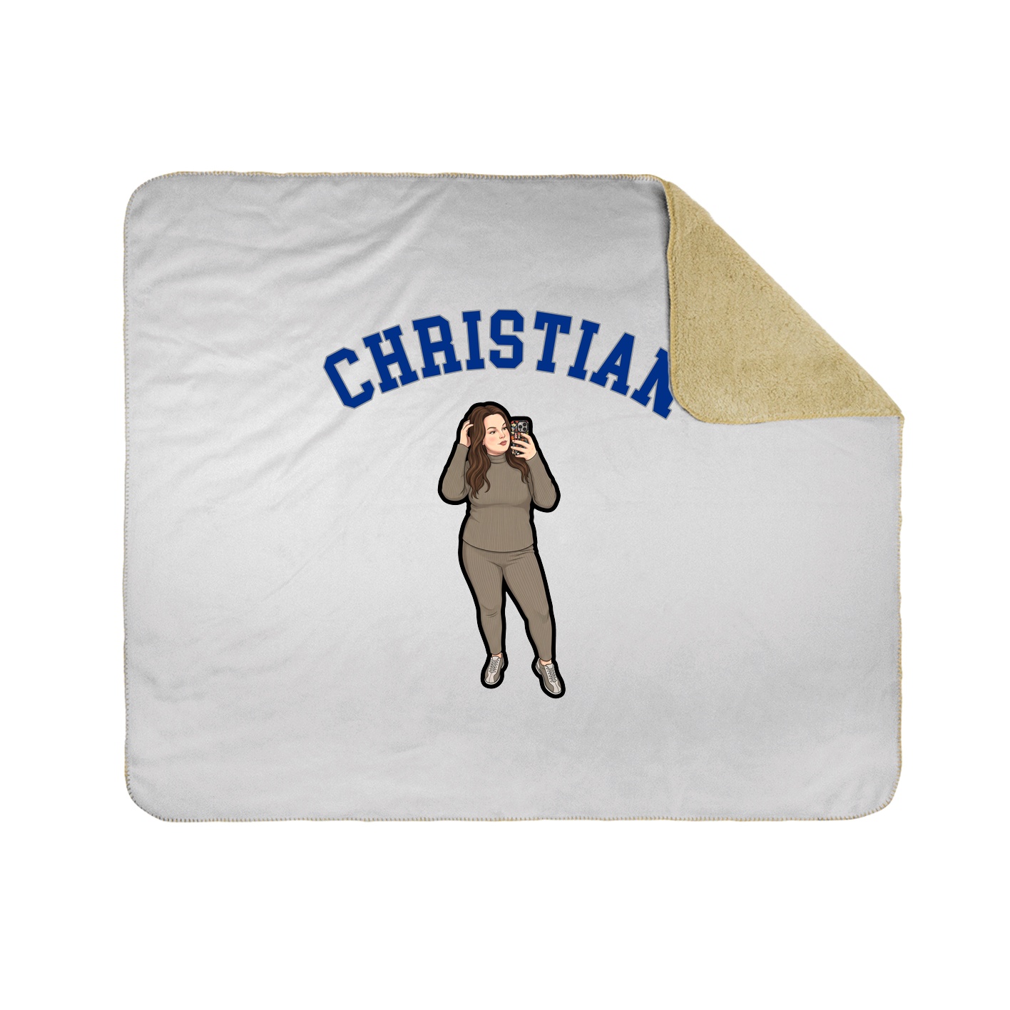 Throw Blanket — Shirsey Arch in White