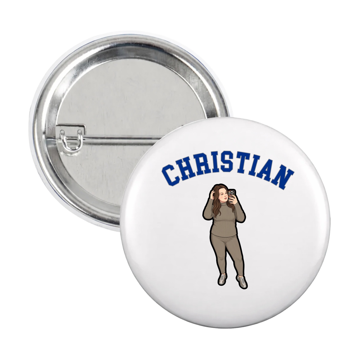 Game Day Button — Shirsey Arch in White