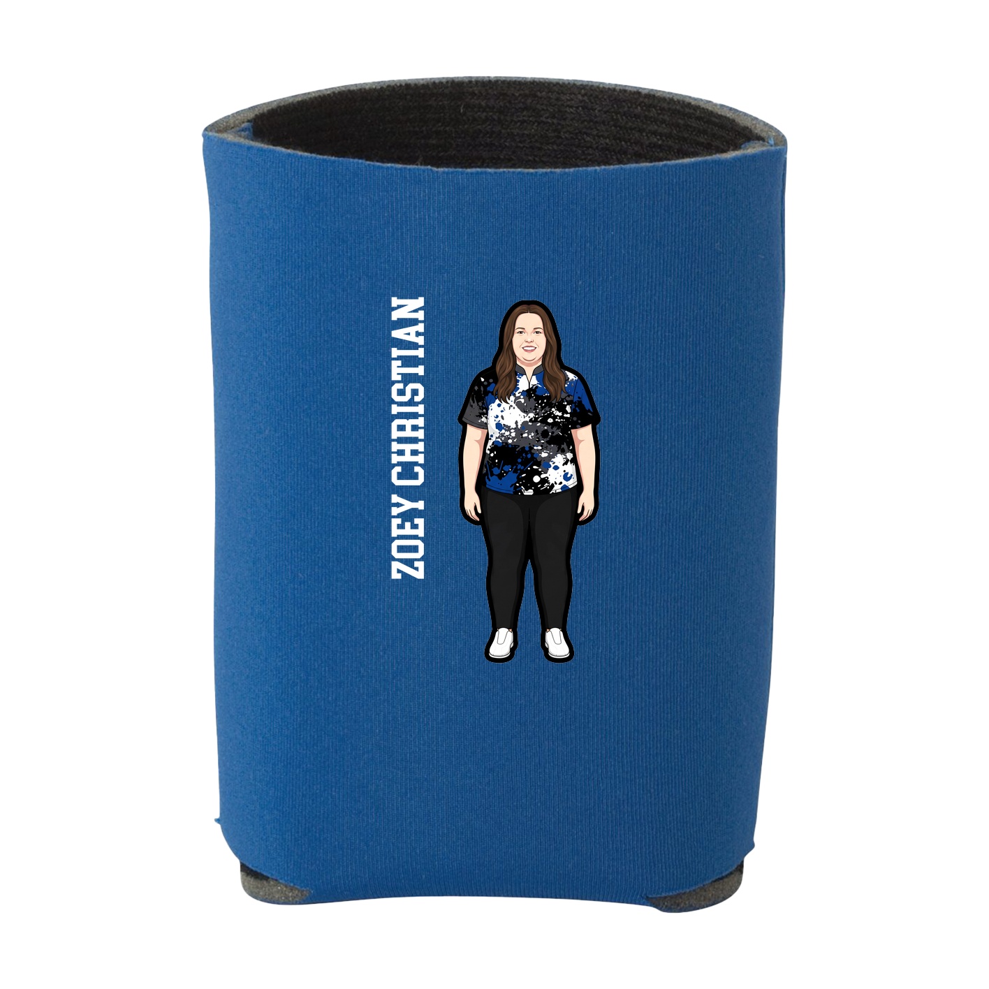 Can Holder — Name Vertical in Royal