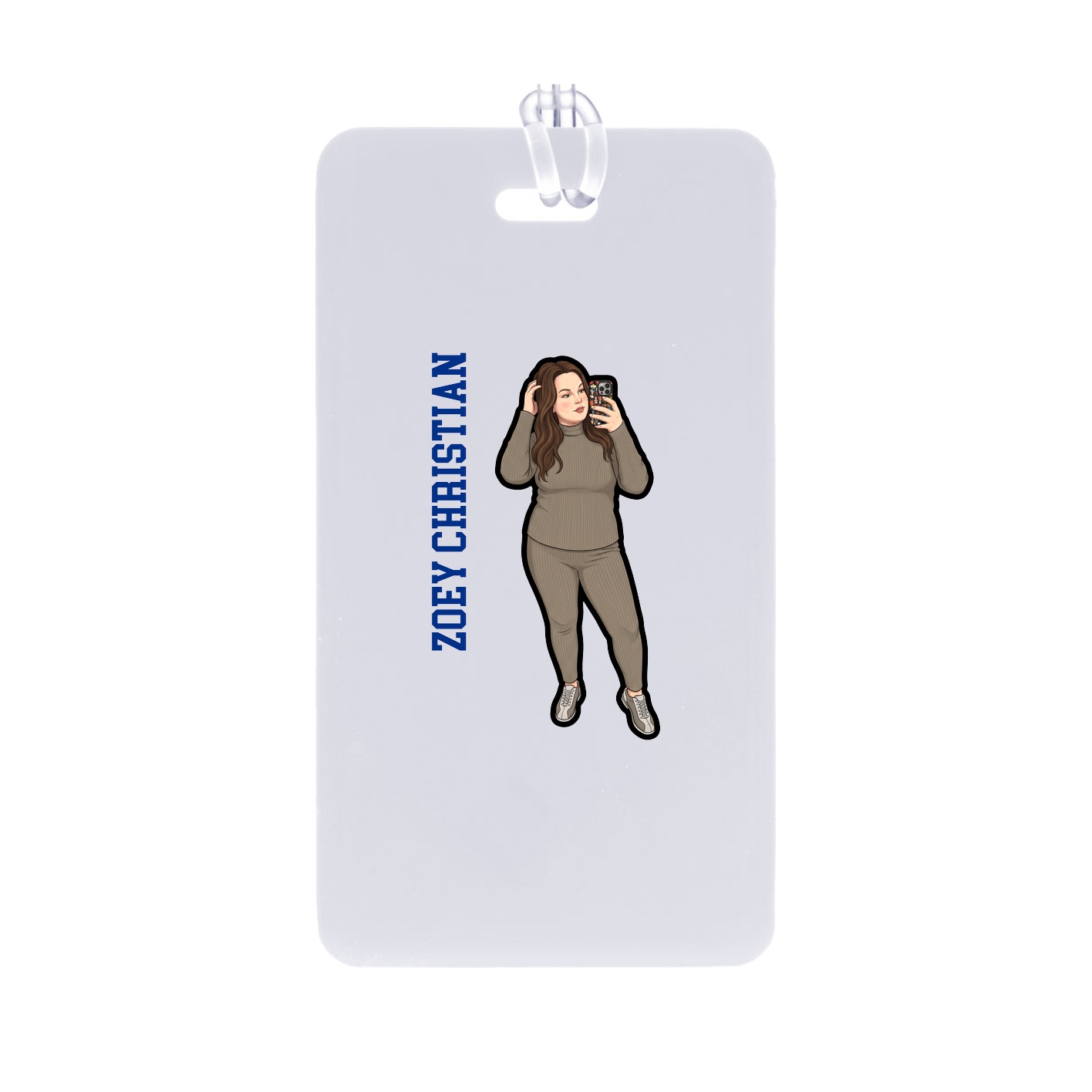 Bag Tag — Name Vertical in Classic