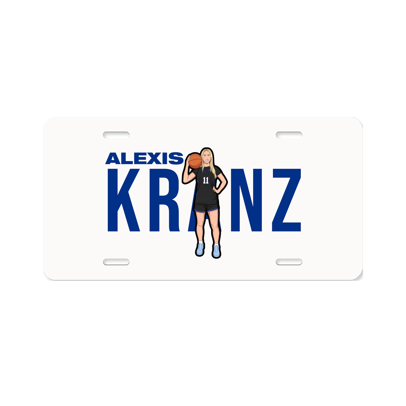 License Plate — Player Name in Classic