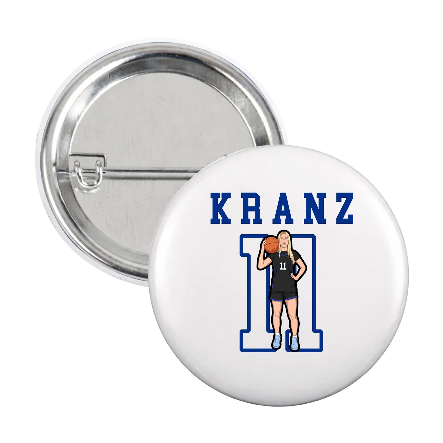 Game Day Button — Shirsey in White