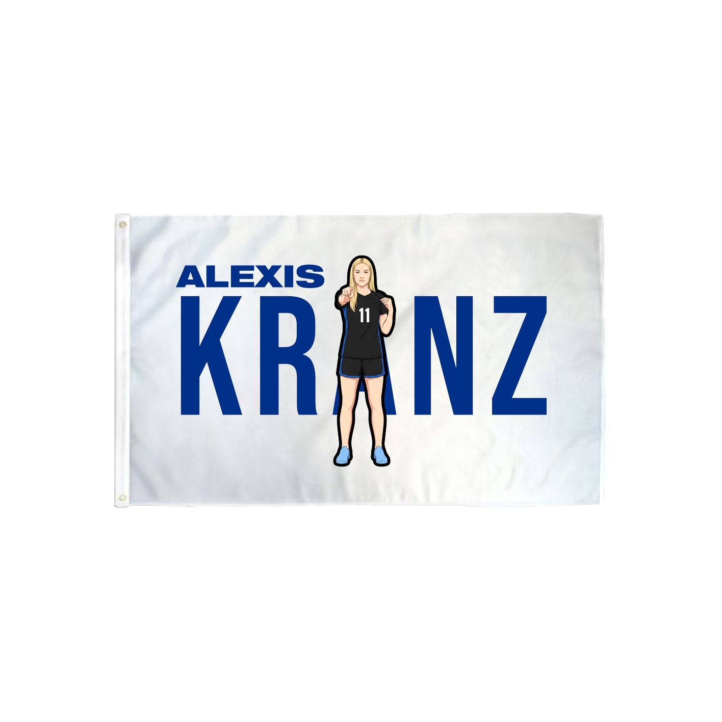 3x5 Flag — Player Name in Classic