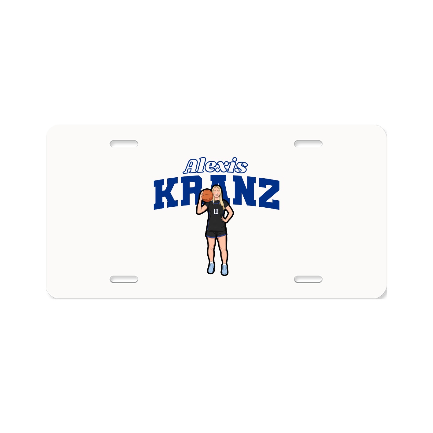 License Plate — Name Arch in Classic