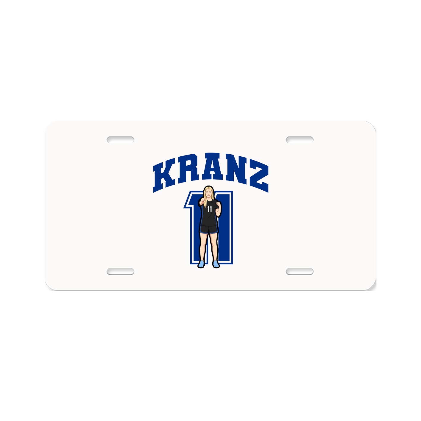License Plate — Number in Classic