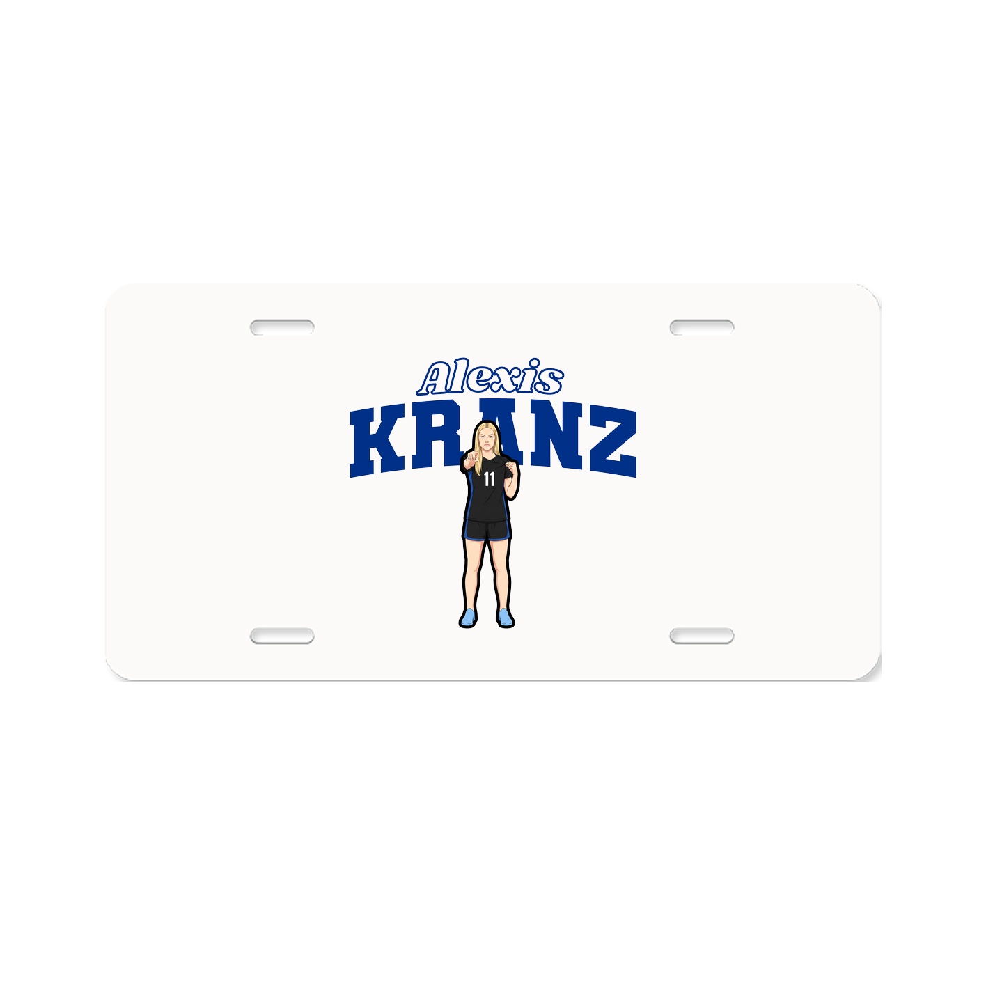 License Plate — Name Arch in Classic